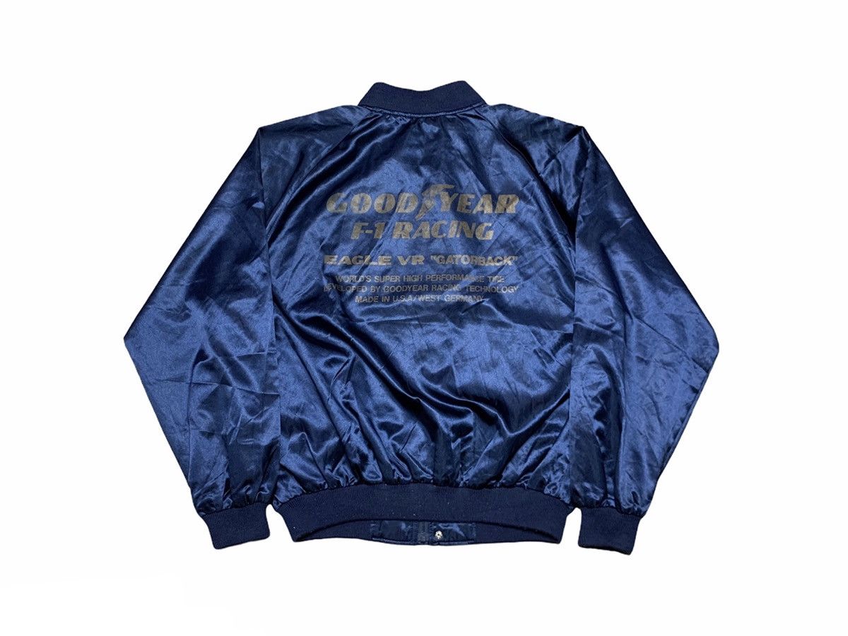 image of Formula Uno x Gear For Sports Vintage Goodyear F-1 Racing Eagle Vs Gator Back Jacket in Blue (Size 