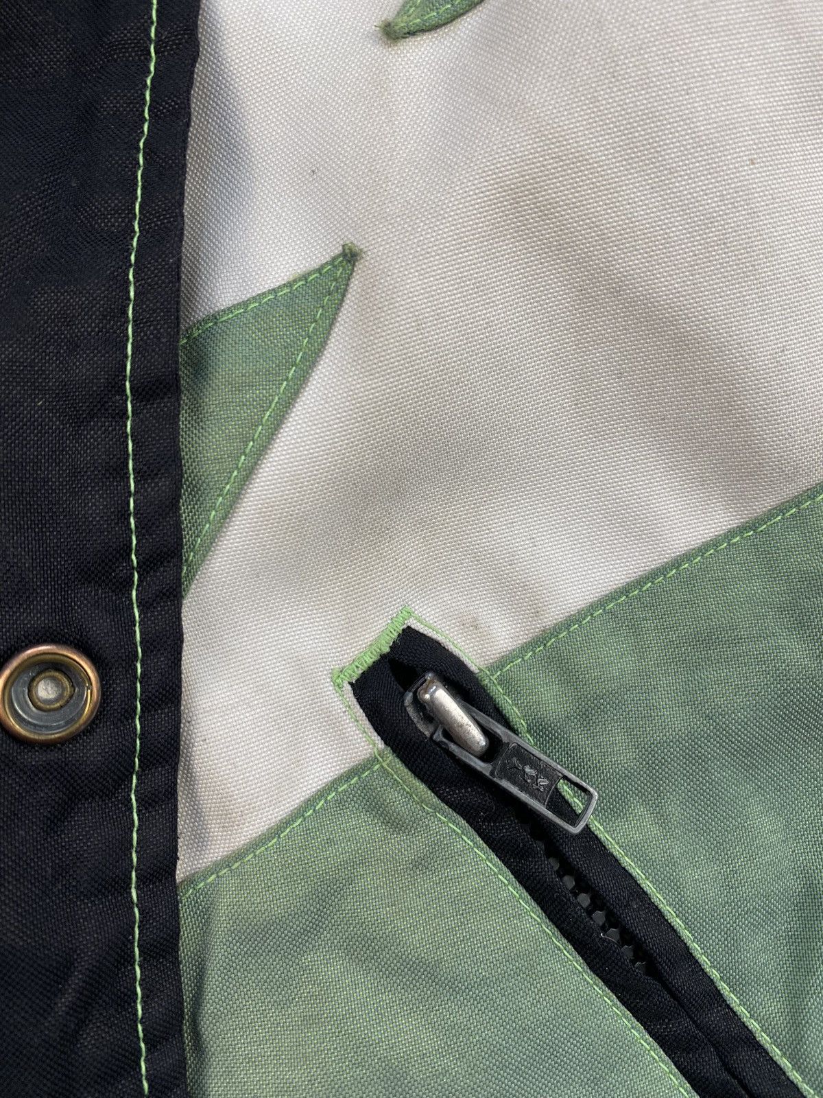 Vintage Vintage Kawasaki Team Green Racing zip off jacket vest Size US L / EU 52-54 / 3 - 11 Thumbnail