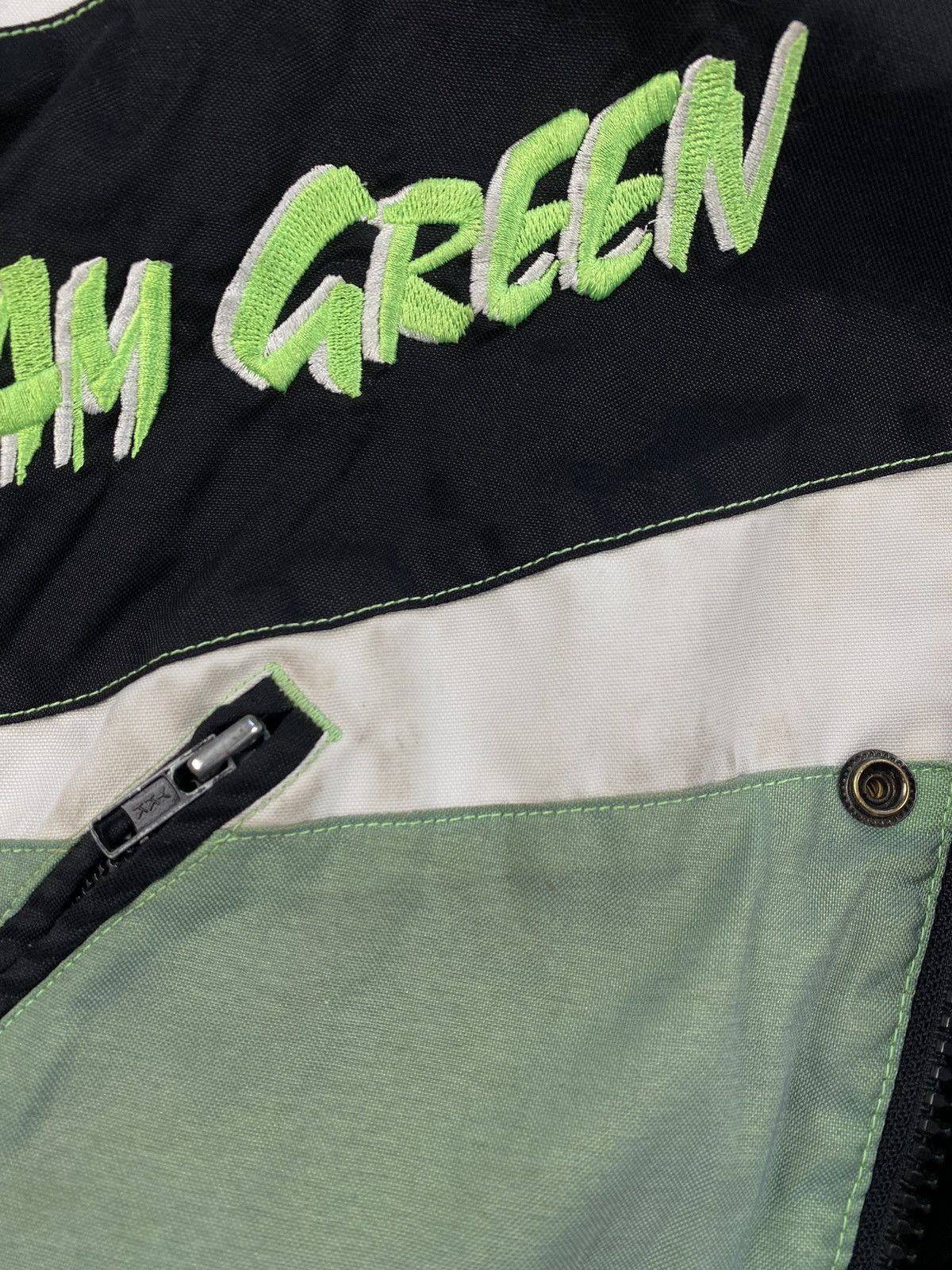 Vintage Vintage Kawasaki Team Green Racing zip off jacket vest Size US L / EU 52-54 / 3 - 10 Thumbnail