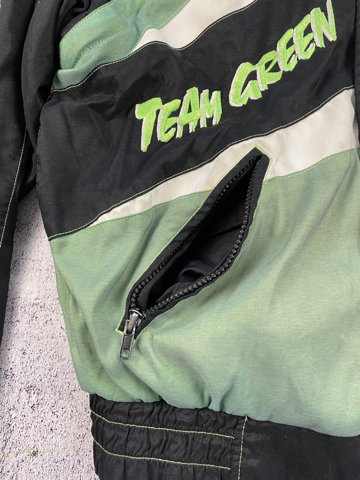Vintage Vintage Kawasaki Team Green Racing zip off jacket vest Size US L / EU 52-54 / 3 - 9 Thumbnail