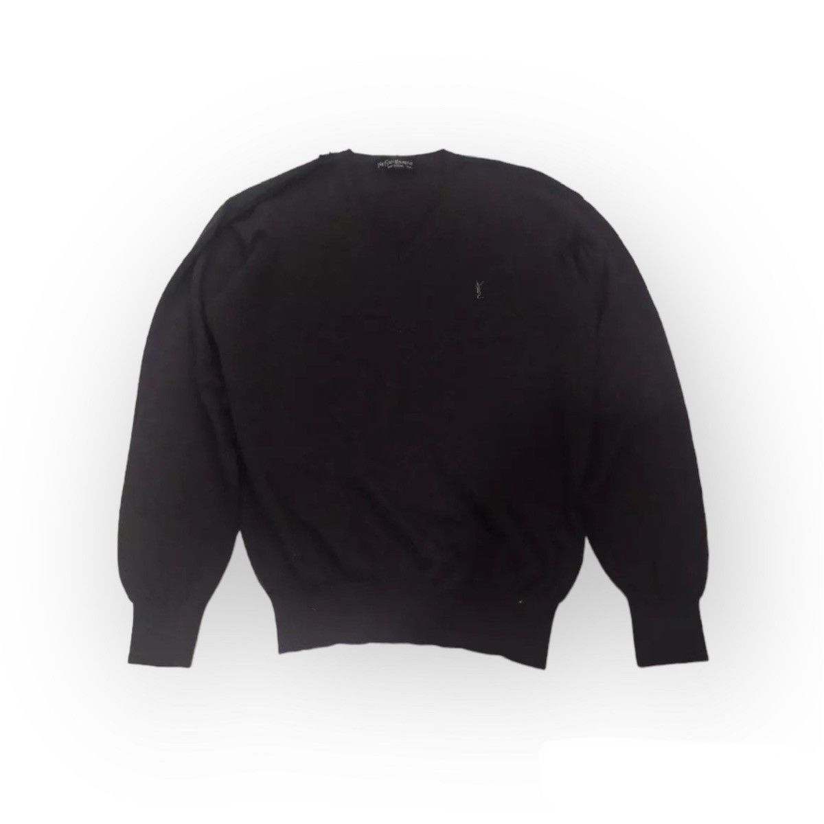 image of Vintage Yvest Saint Laurent Pour Homme Knitwear in Black, Men's (Size Large)