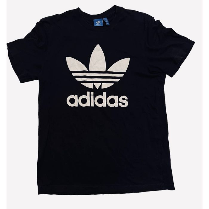 Adidas Adidias 3 Stripes T-Shirt Size Medium Blue Tag | Grailed