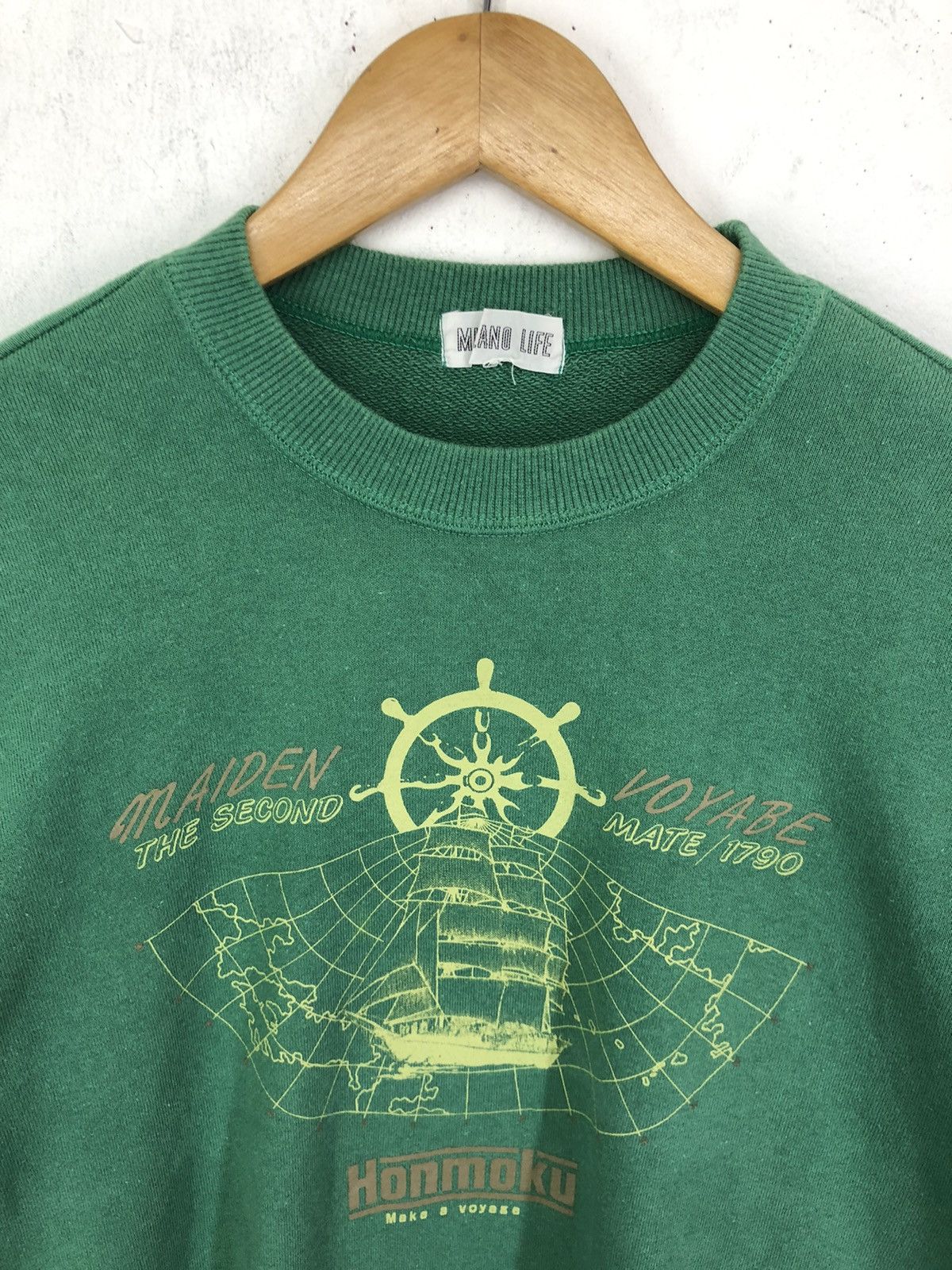 Japanese Brand × Vintage Vintage Milano Life Honmoku Crewneck Sweatshirt Size US M / EU 48-50 / 2 - 2 Thumbnail