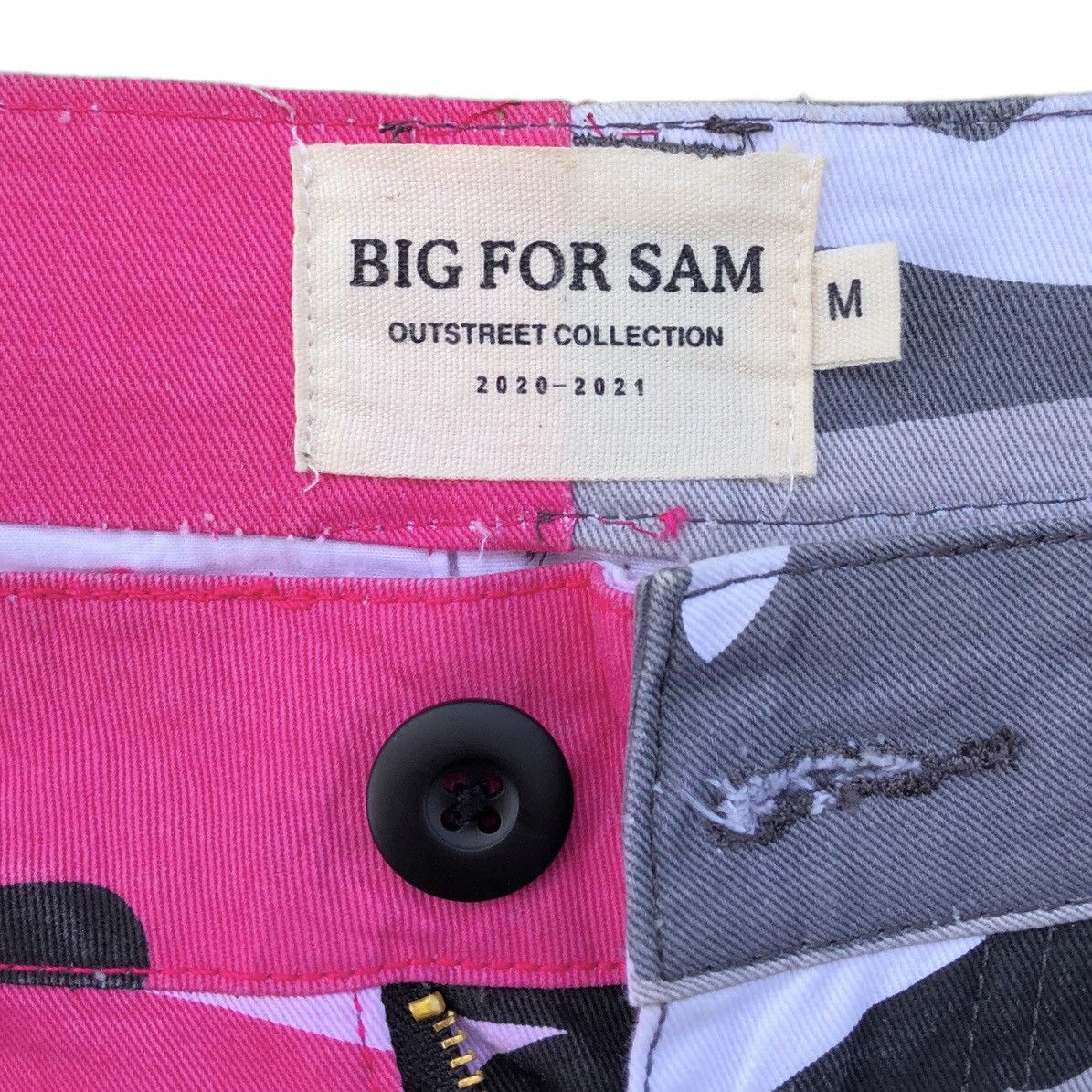 Japanese Brand Big For Sam Camouflage Patchwork Jogger Pants Size US 30 / EU 46 - 14 Thumbnail