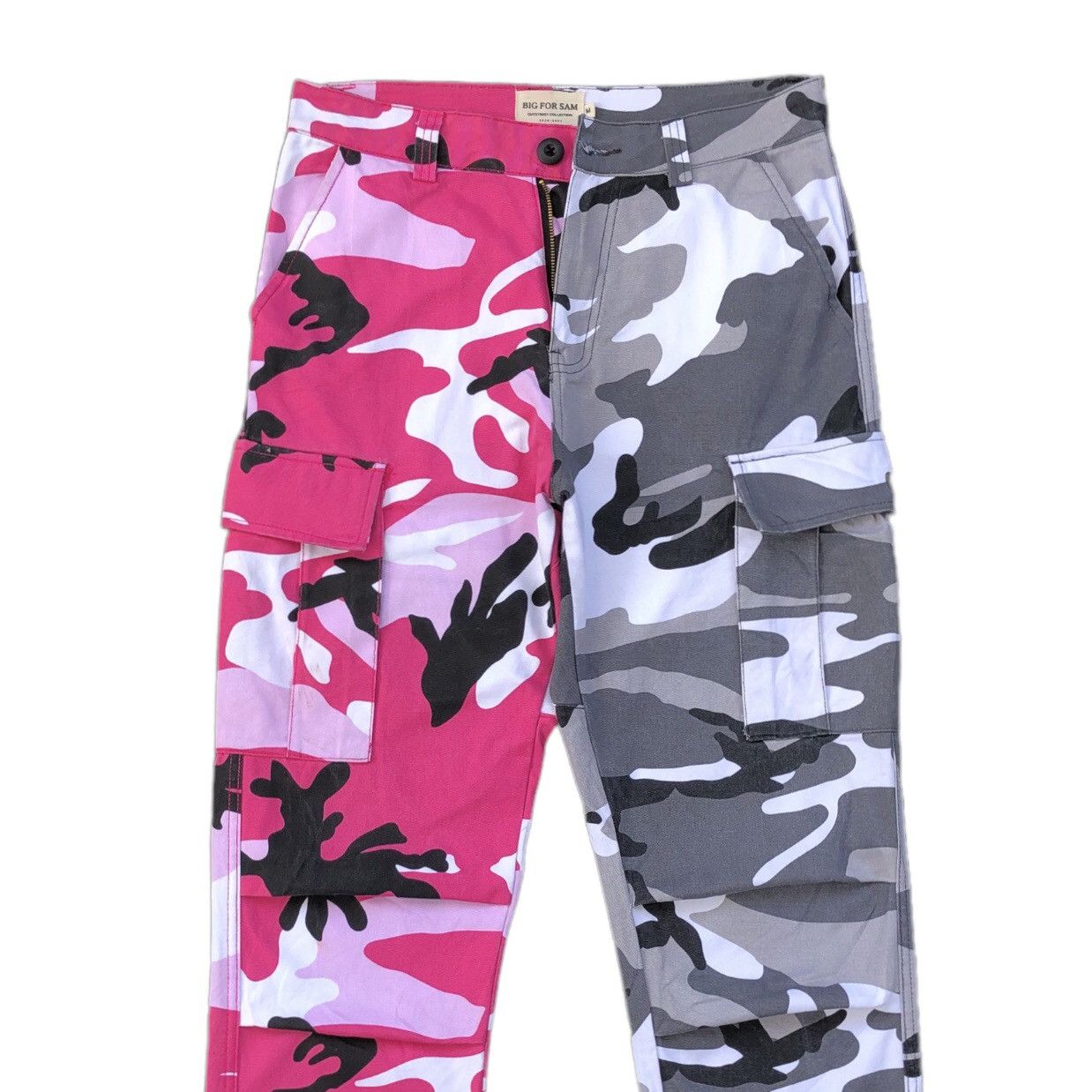 Japanese Brand Big For Sam Camouflage Patchwork Jogger Pants Size US 30 / EU 46 - 4 Thumbnail