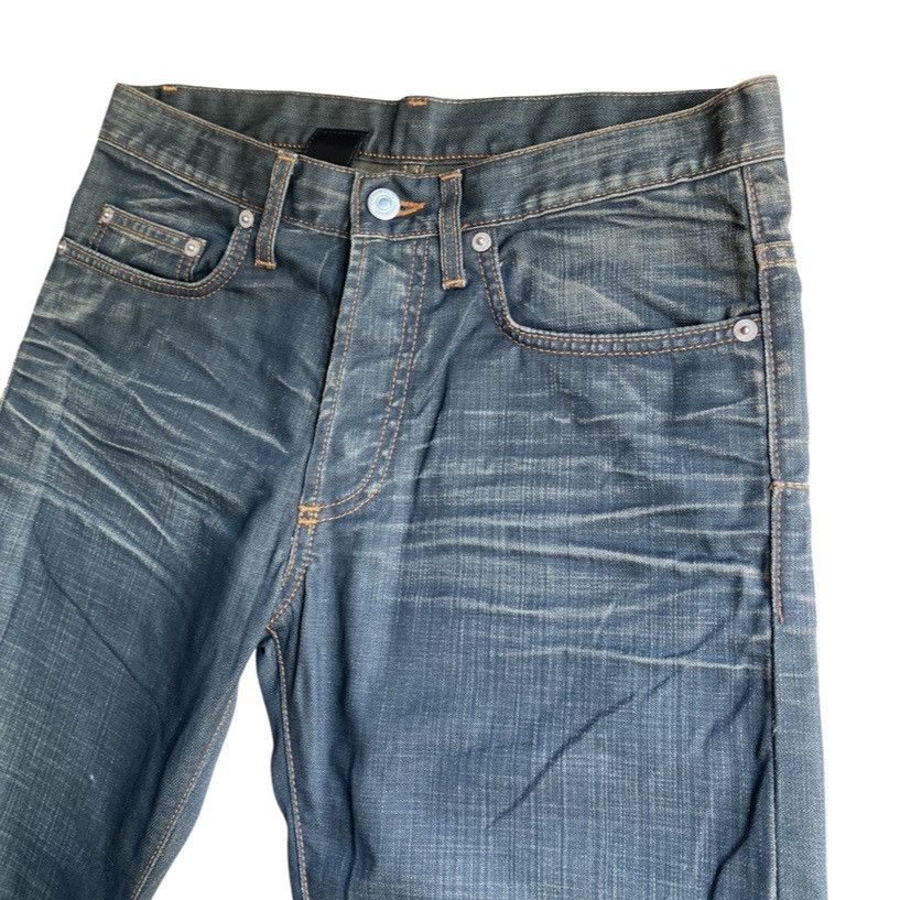 Dior Dior Homme Wrinkle Dark Blue Coated Jeans 17.5CM MII Size US 29 - 2 Thumbnail