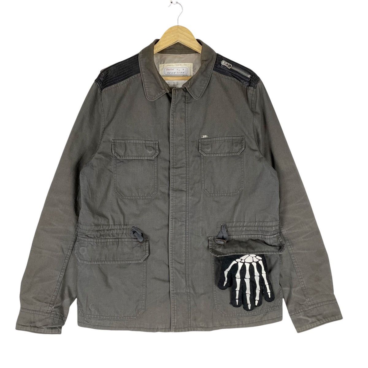 Diesel ⚡️DIESEL LAMB LEATHER ELBOW PAD JACKET Size US XL / EU 56 / 4 - 1 Thumbnail