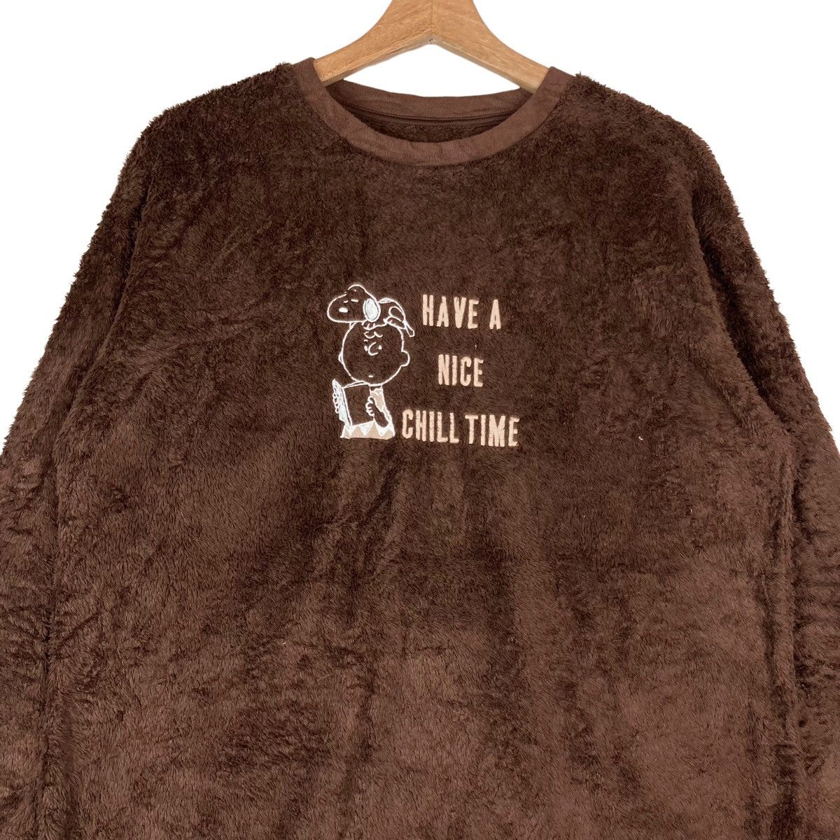 Uniqlo Vintage Uniqlo Collab Peanuts Pullover Jumper Fleece Size US M / EU 48-50 / 2 - 2 Thumbnail