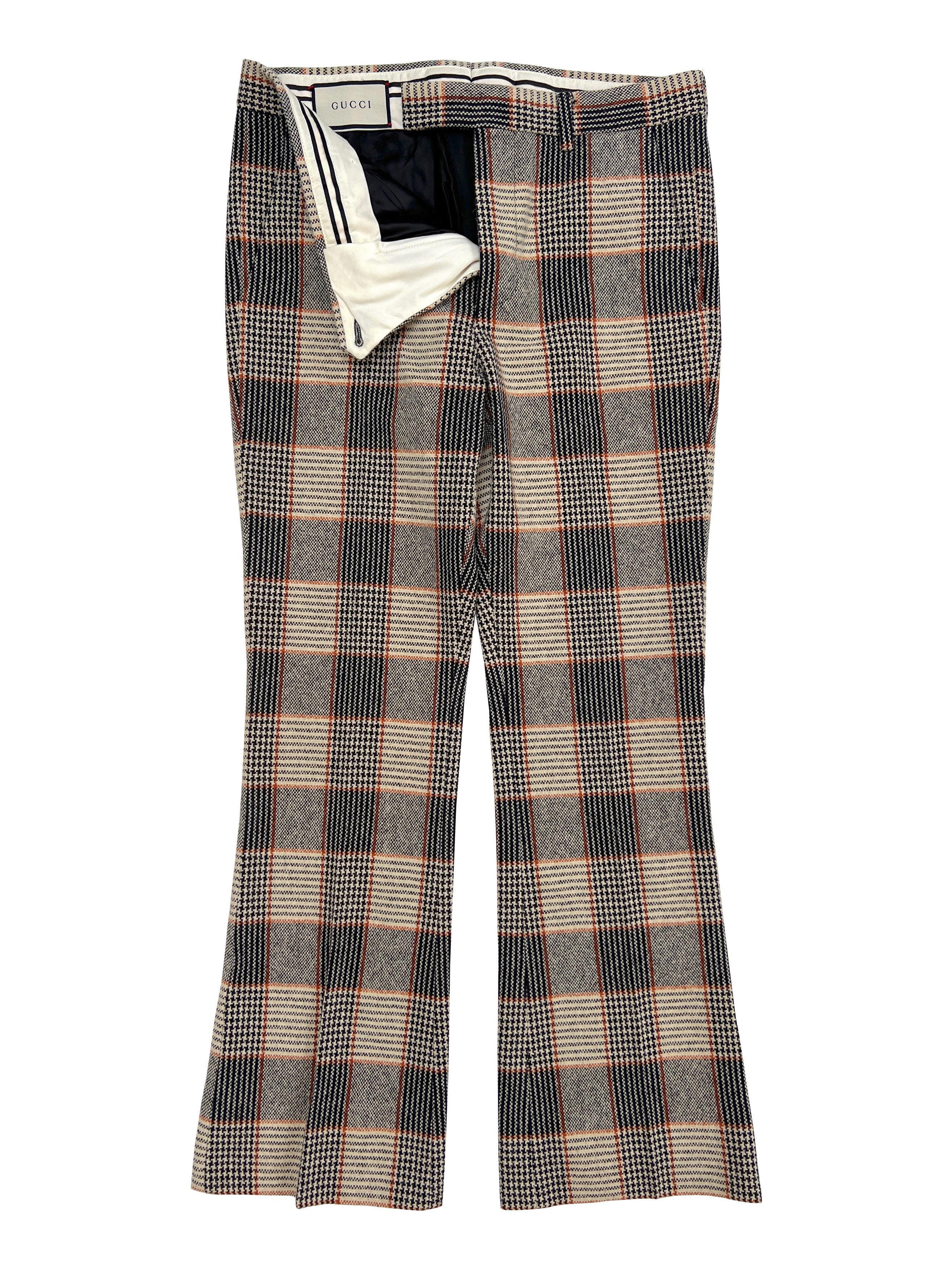 Image of Gucci Runway Price Of Wales Check Trousers 2019, Men's (Size 30)