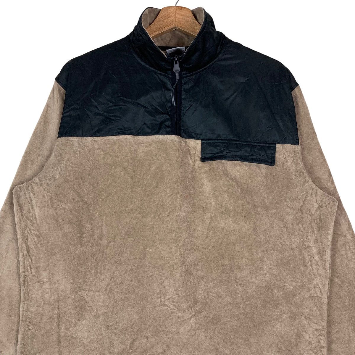 Zara Zara Basic Two Tone Quarter Zip Pullover Jumper Fleece Size US M / EU 48-50 / 2 - 2 Thumbnail