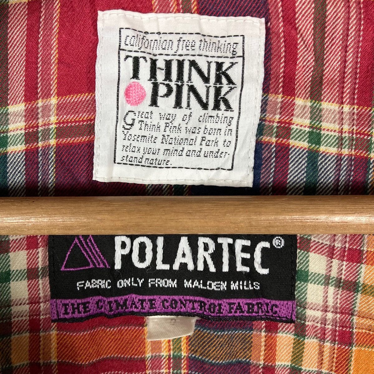 Vintage Vintage Think Pink Quarter Zip Pullover Jumper Sweatshirt Size US XL / EU 56 / 4 - 6 Thumbnail