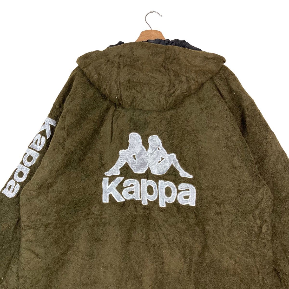 Kappa Vintage Kappa Snap Button Long Fleece Hoodie Jacket Size US L / EU 52-54 / 3 - 7 Thumbnail