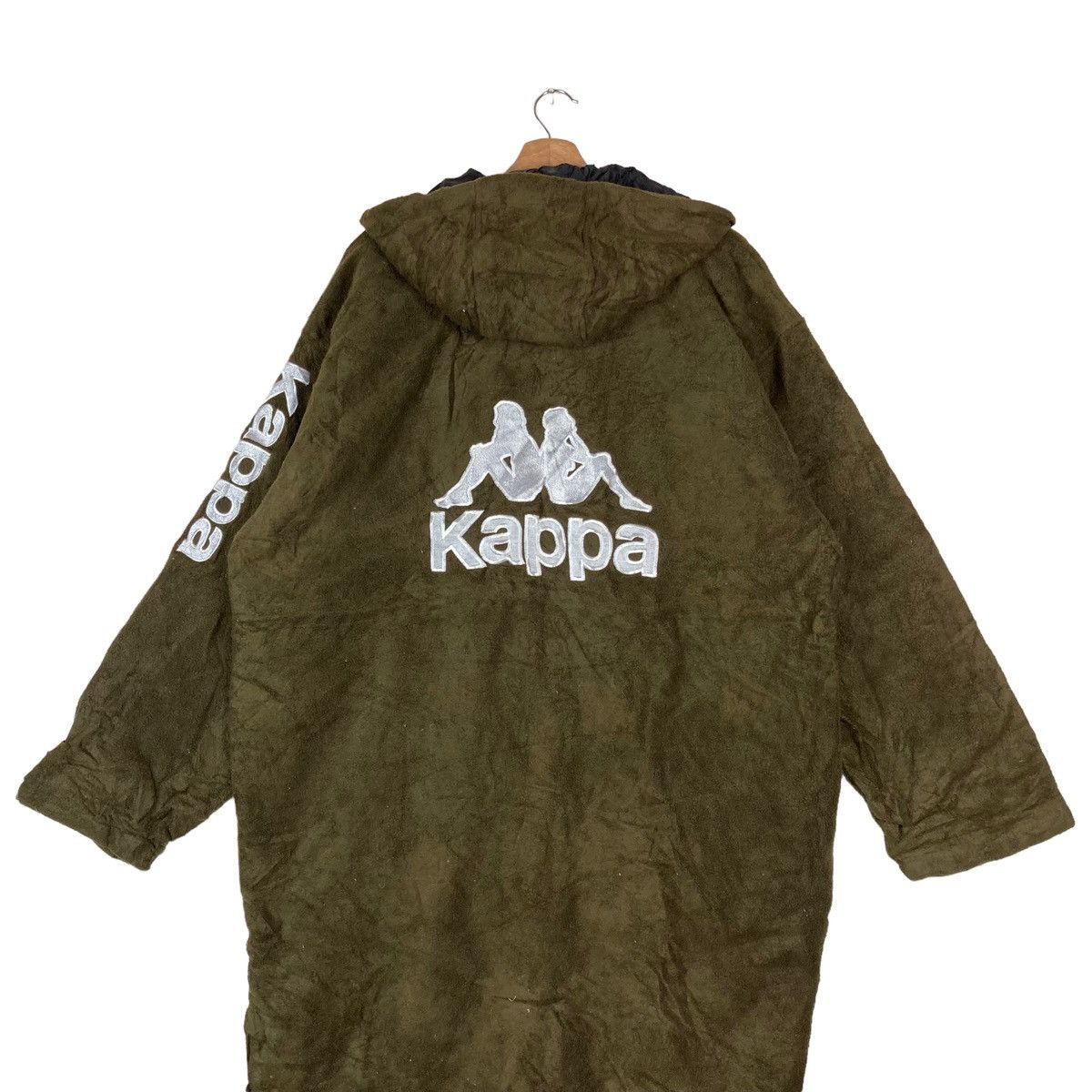 Kappa Vintage Kappa Snap Button Long Fleece Hoodie Jacket Size US L / EU 52-54 / 3 - 6 Thumbnail