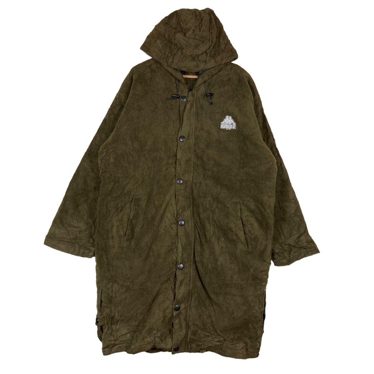 Kappa Vintage Kappa Snap Button Long Fleece Hoodie Jacket Size US L / EU 52-54 / 3 - 2 Thumbnail