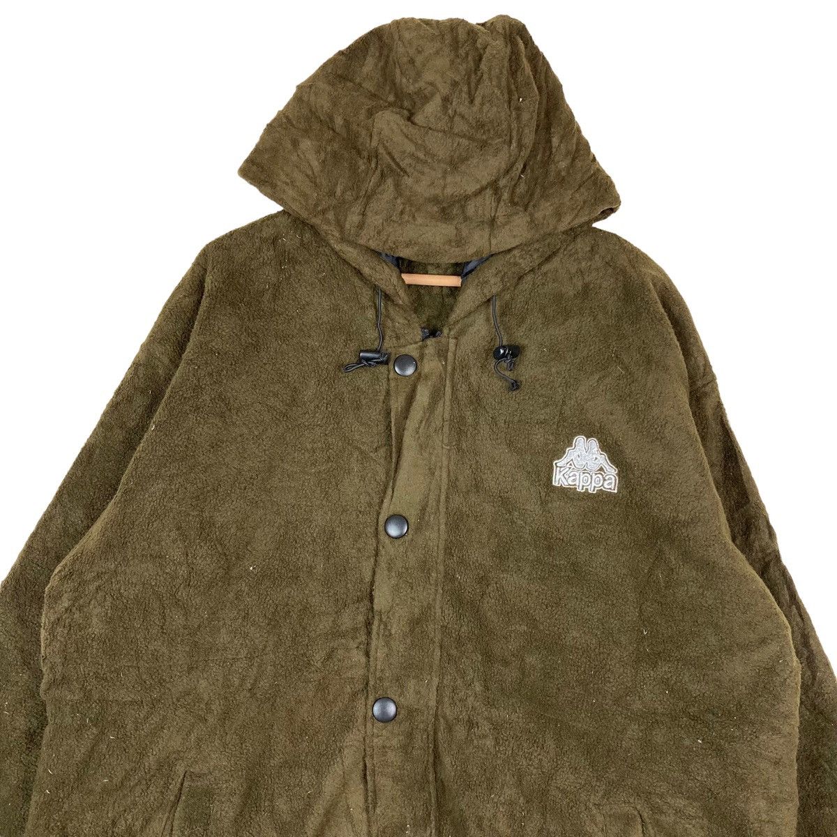 Kappa Vintage Kappa Snap Button Long Fleece Hoodie Jacket Size US L / EU 52-54 / 3 - 4 Thumbnail