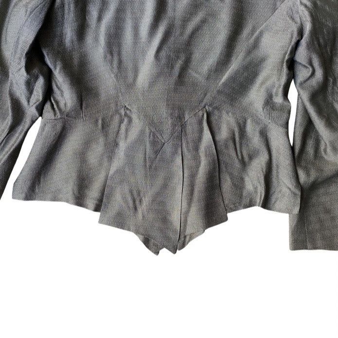 Yohji Yamamoto Vintage 80’s Iridescent Cropped Blazer Size US M / EU 48-50 / 2 - 3 Thumbnail