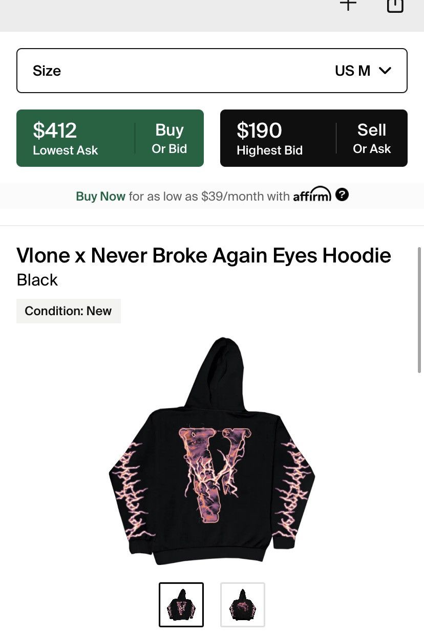 VLONE hoodie store nba youngboy eyes hoodie