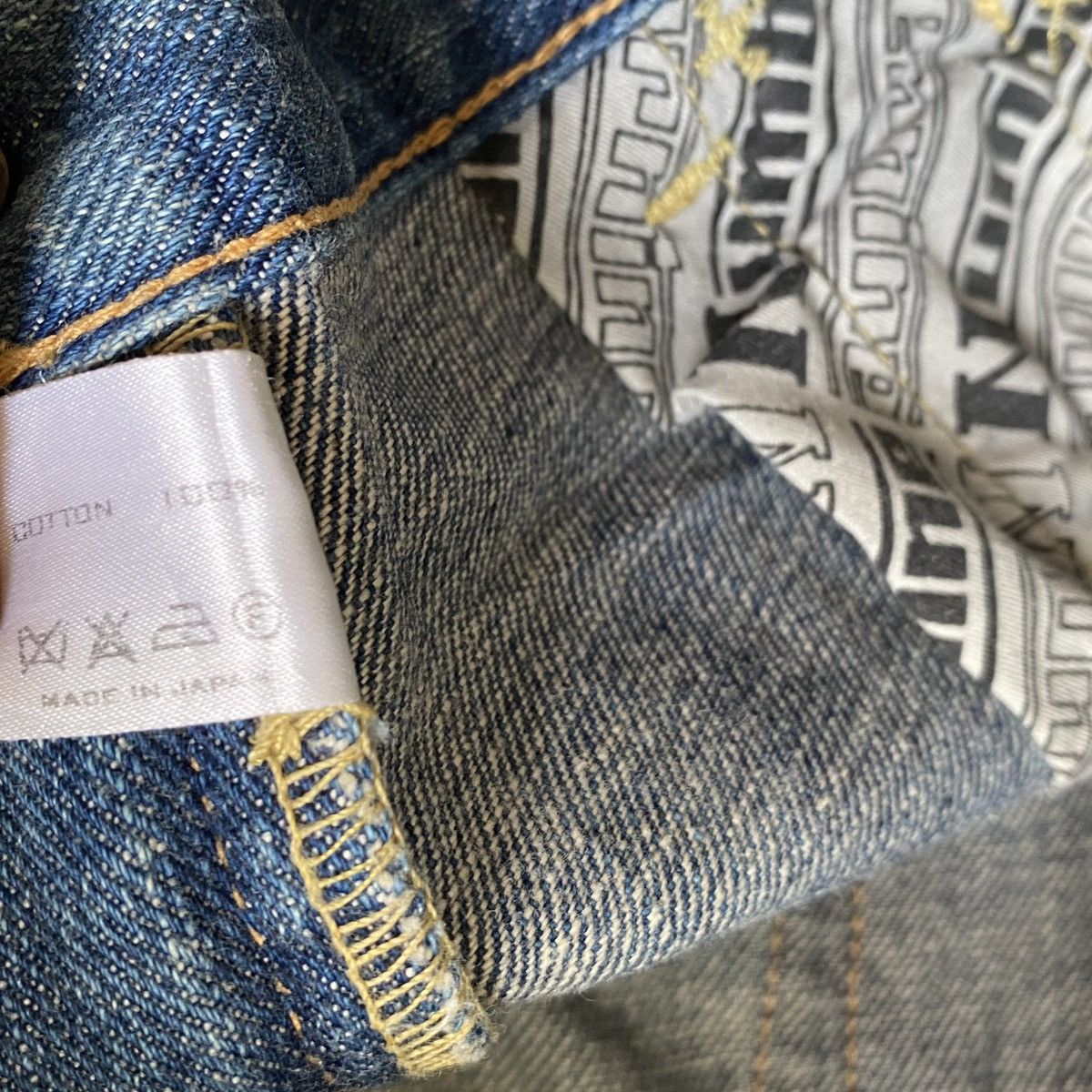 Number (N)ine AW03 Touch Me I’m Sick Patchwork Crash Jeans Size US 30 / EU 46 - 15 Thumbnail