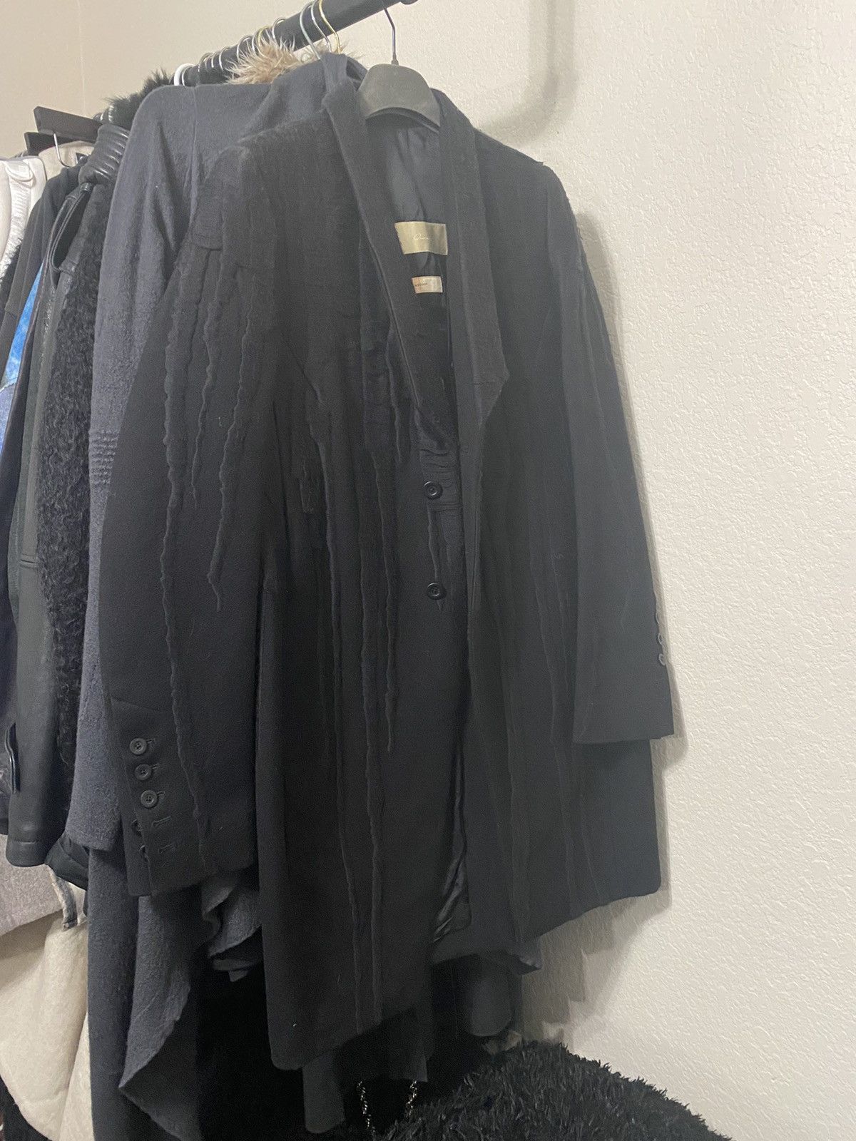 Rick Owens Rick Owens fw16 “mastodon” embroidered vomit coat Size US S / EU 44-46 / 1 - 1 Thumbnail