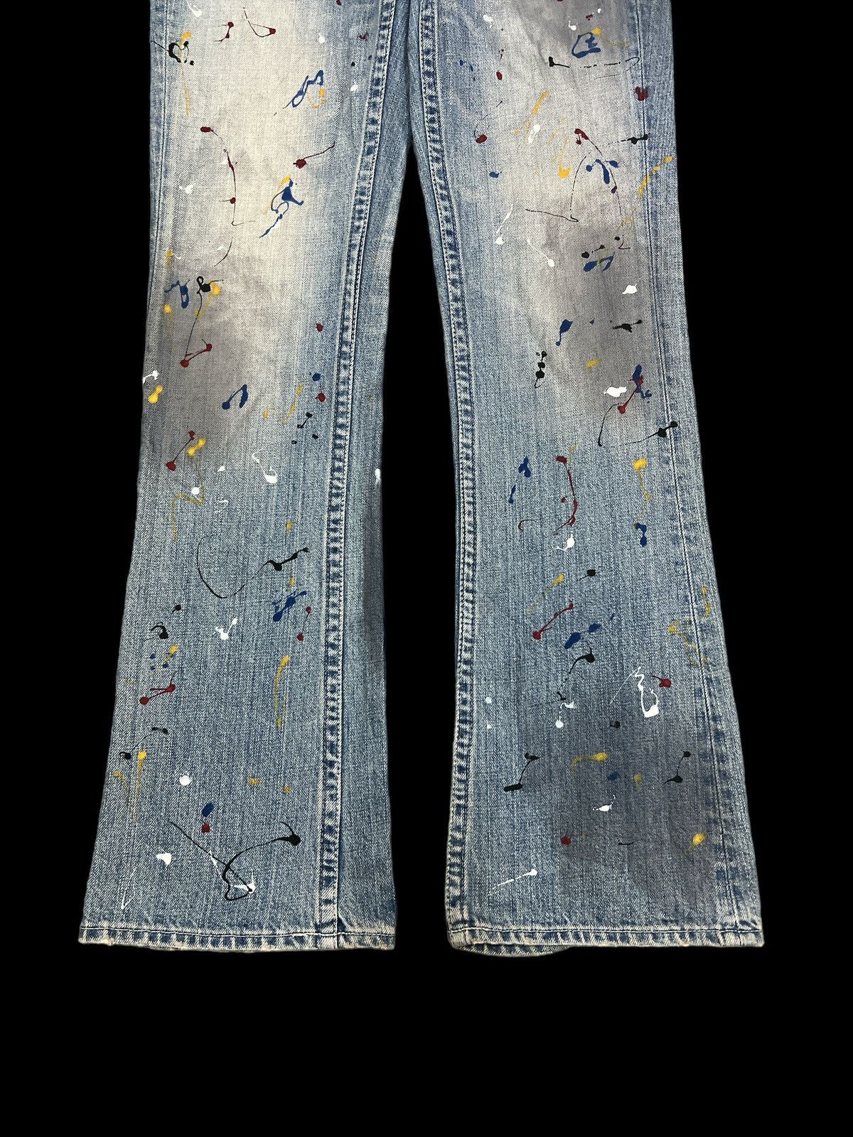 Japanese Brand × Vintage FLARED💥VAROSH PAINTER DISTRESSED DENIM PANT Size US 30 / EU 46 - 4 Thumbnail