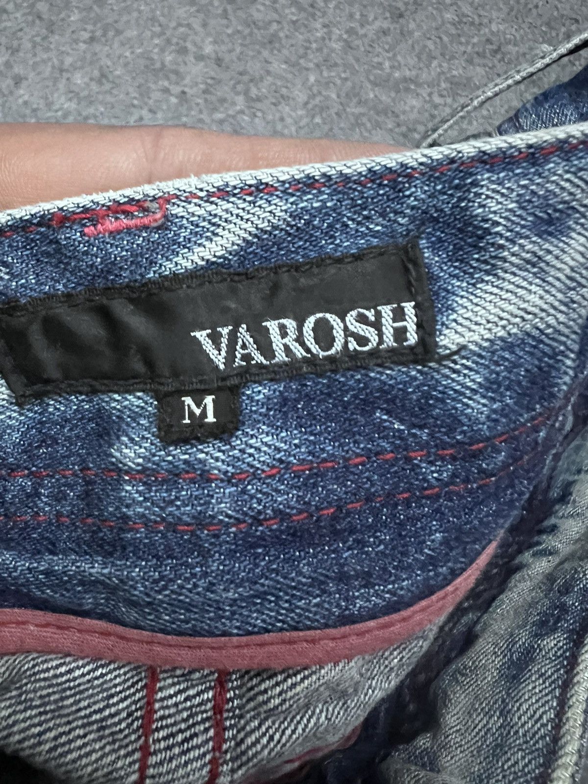 Japanese Brand × Vintage FLARED💥VAROSH PAINTER DISTRESSED DENIM PANT Size US 30 / EU 46 - 10 Thumbnail