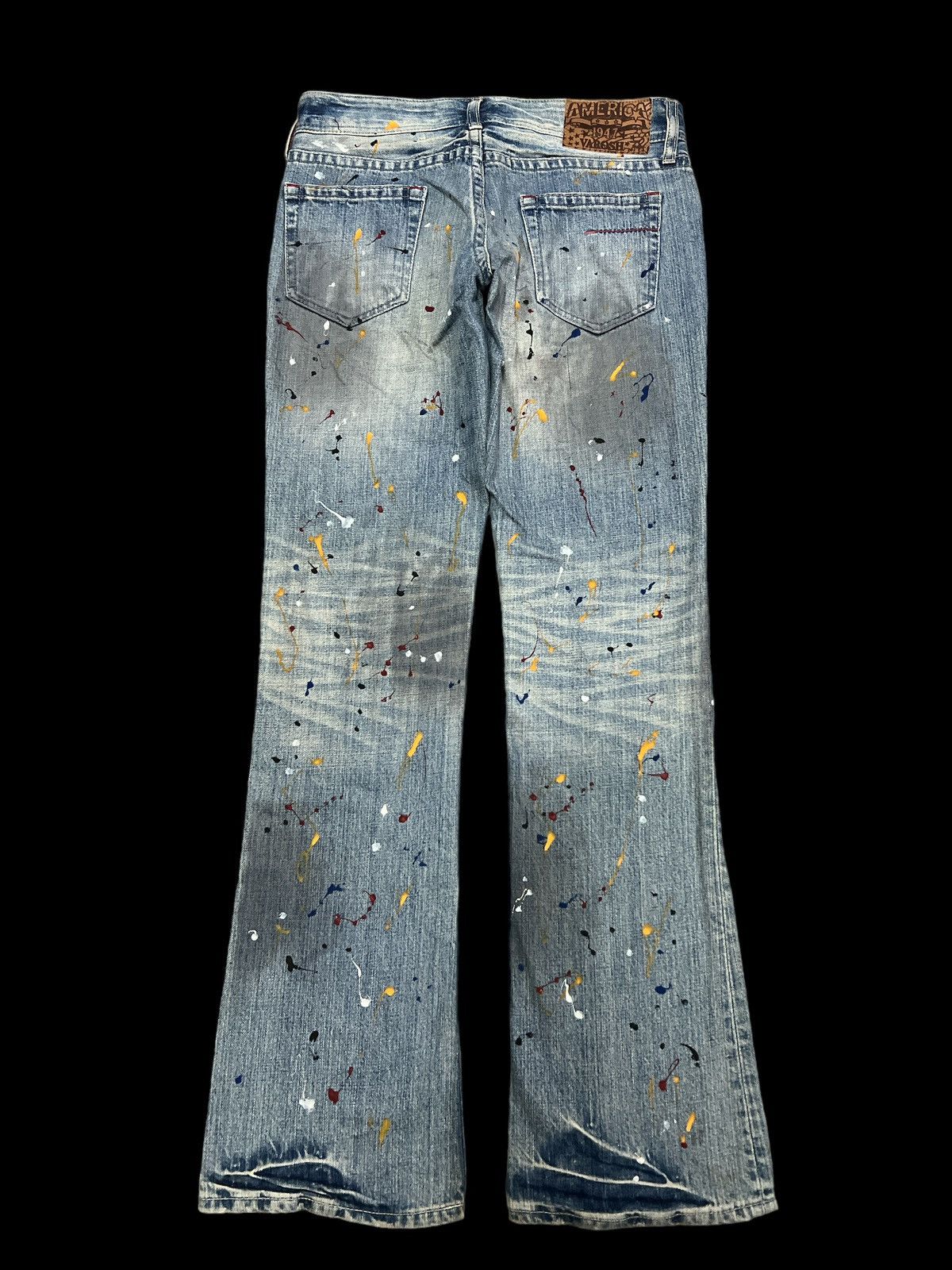 Japanese Brand × Vintage FLARED💥VAROSH PAINTER DISTRESSED DENIM PANT Size US 30 / EU 46 - 6 Thumbnail
