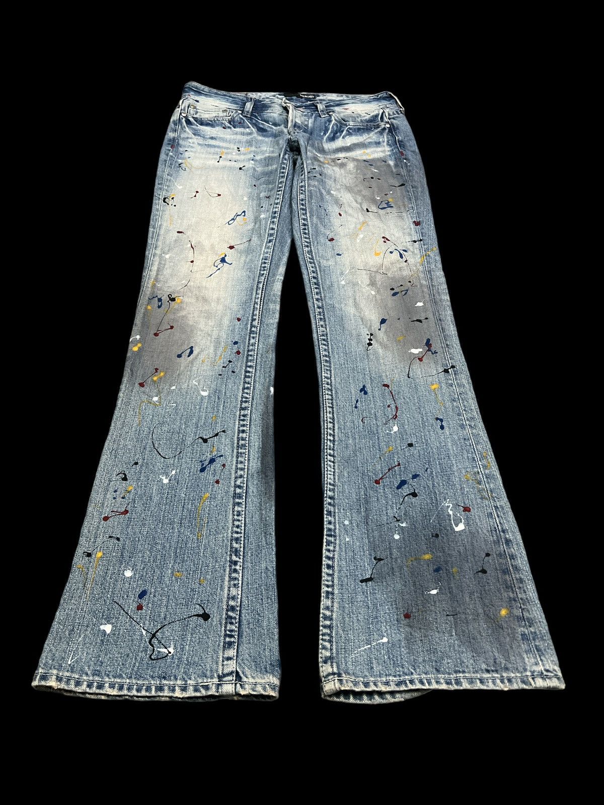 Japanese Brand × Vintage FLARED💥VAROSH PAINTER DISTRESSED DENIM PANT Size US 30 / EU 46 - 2 Thumbnail