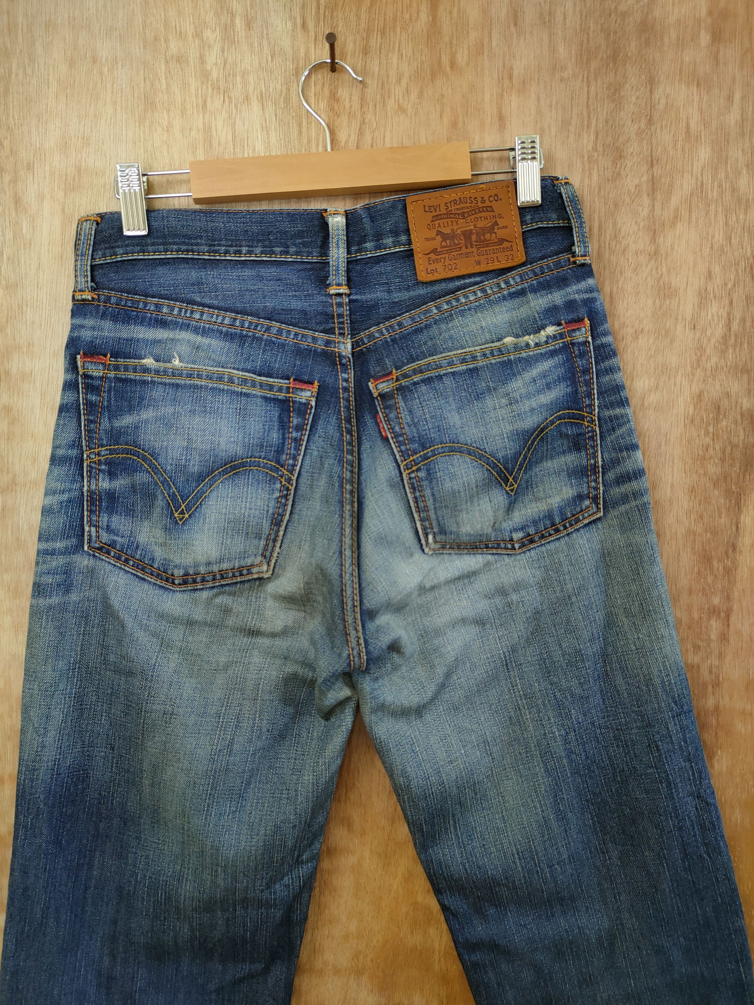 Levi's 702 levis distressed denim vintage pants #46-816 Size US 29 - 8 Thumbnail