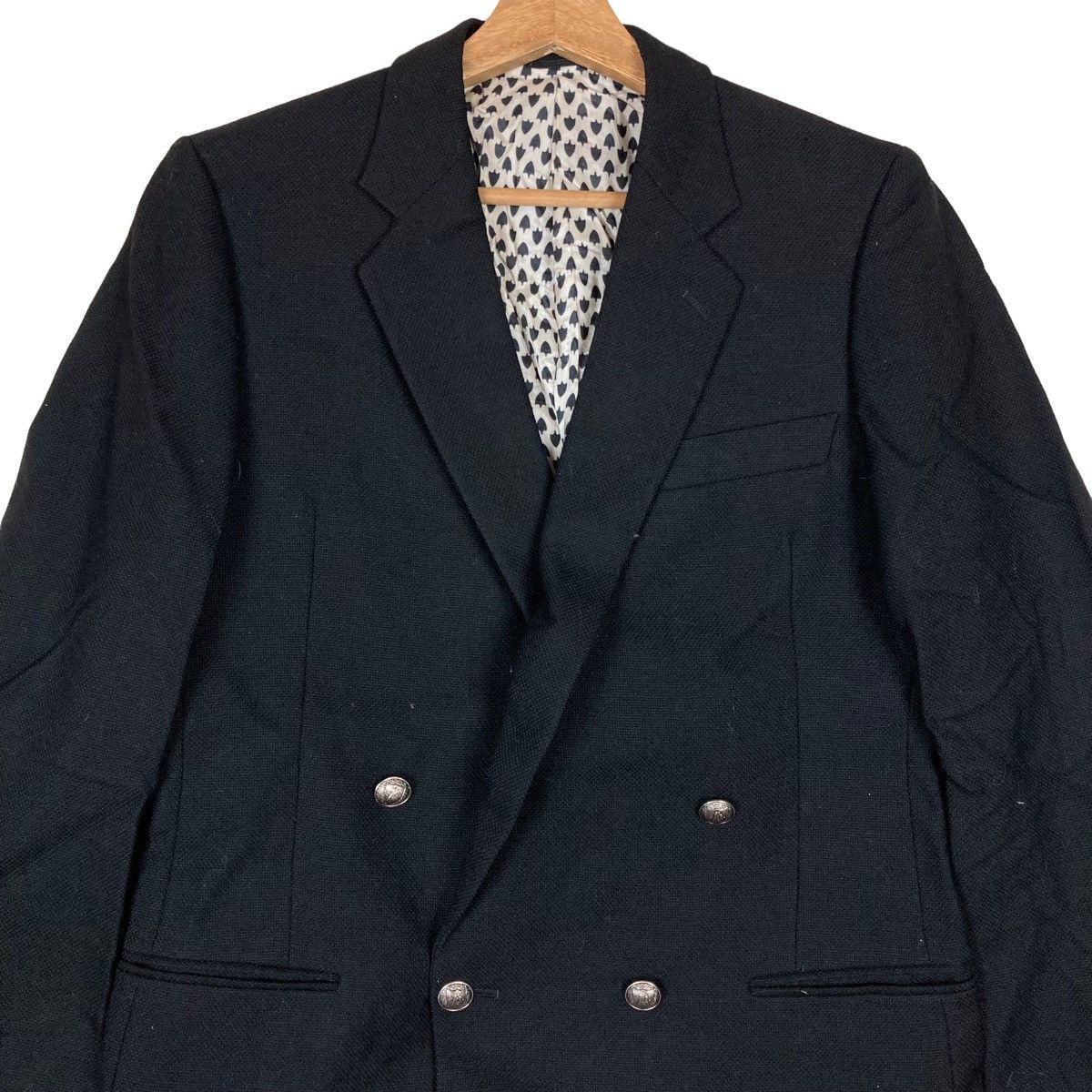 Hardy Amies Vintage Hardy Amies London Collection Wool Coat Jacket Size US M / EU 48-50 / 2 - 2 Thumbnail