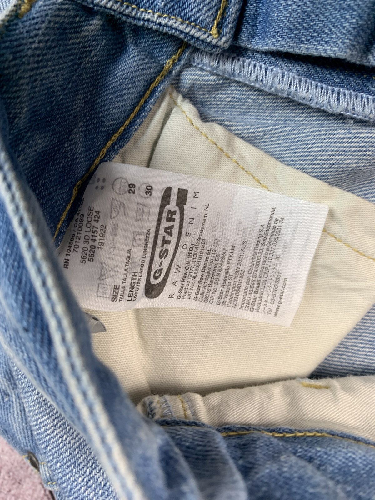 G-Star × Vintage G Star Raw vintage double knee jeans denim pants Size US 29 - 8 Thumbnail