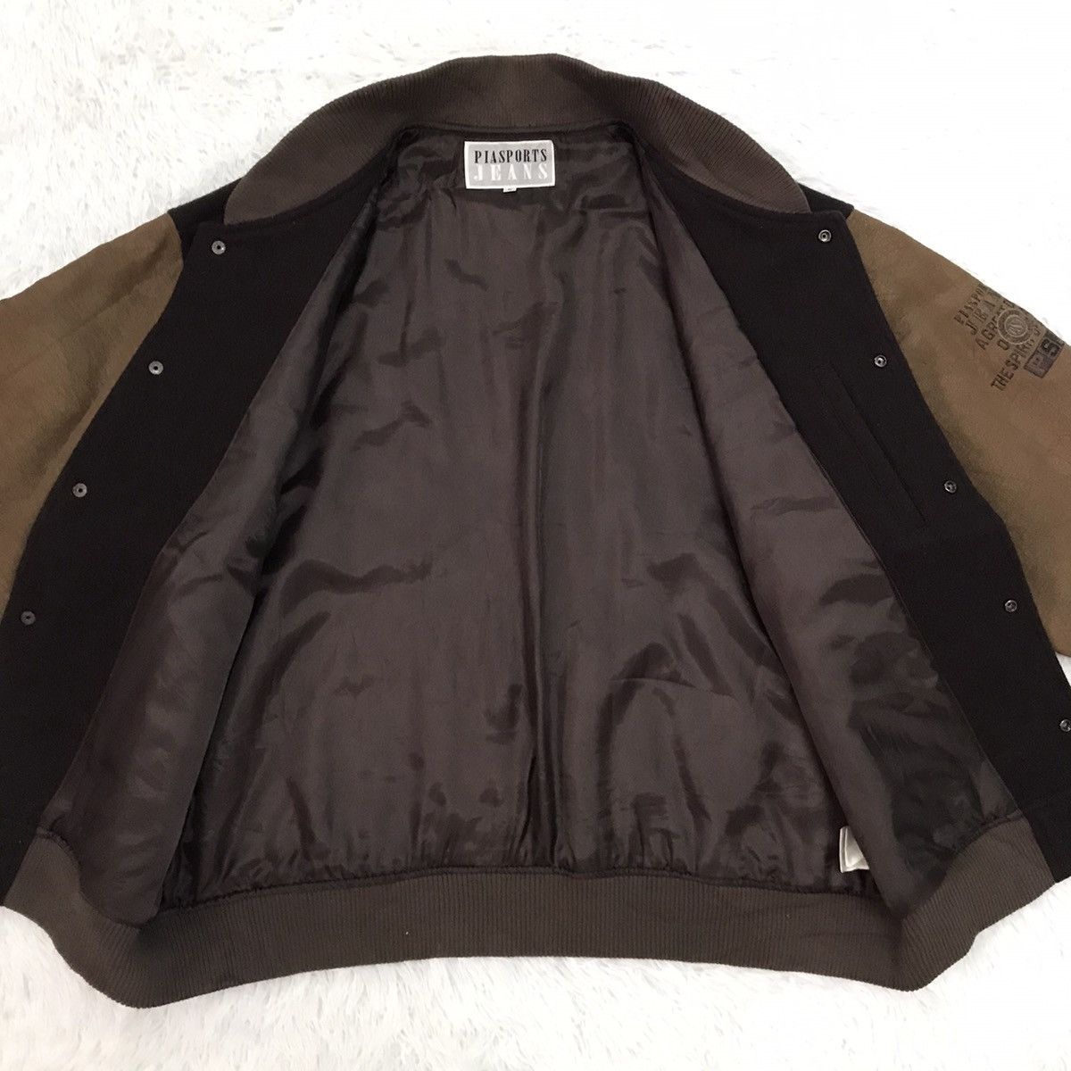 Japanese Brand PSJ Pia Sports Jeans Varsity Jacket Size US L / EU 52-54 / 3 - 15 Thumbnail