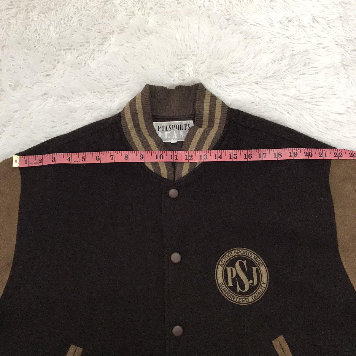 Japanese Brand PSJ Pia Sports Jeans Varsity Jacket Size US L / EU 52-54 / 3 - 21 Thumbnail