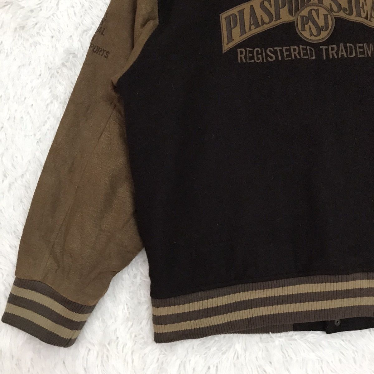 Japanese Brand PSJ Pia Sports Jeans Varsity Jacket Size US L / EU 52-54 / 3 - 9 Thumbnail