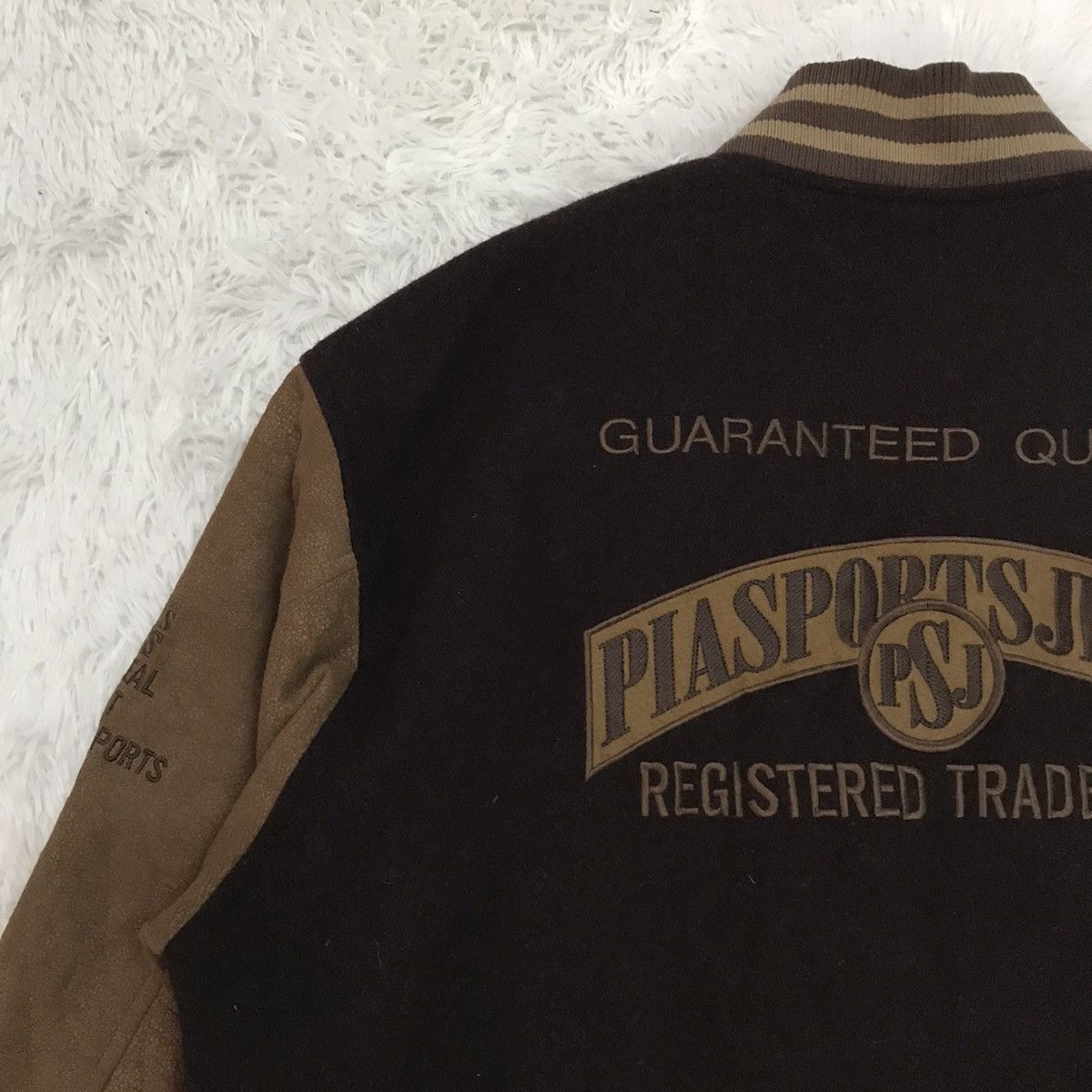 Japanese Brand PSJ Pia Sports Jeans Varsity Jacket Size US L / EU 52-54 / 3 - 12 Thumbnail