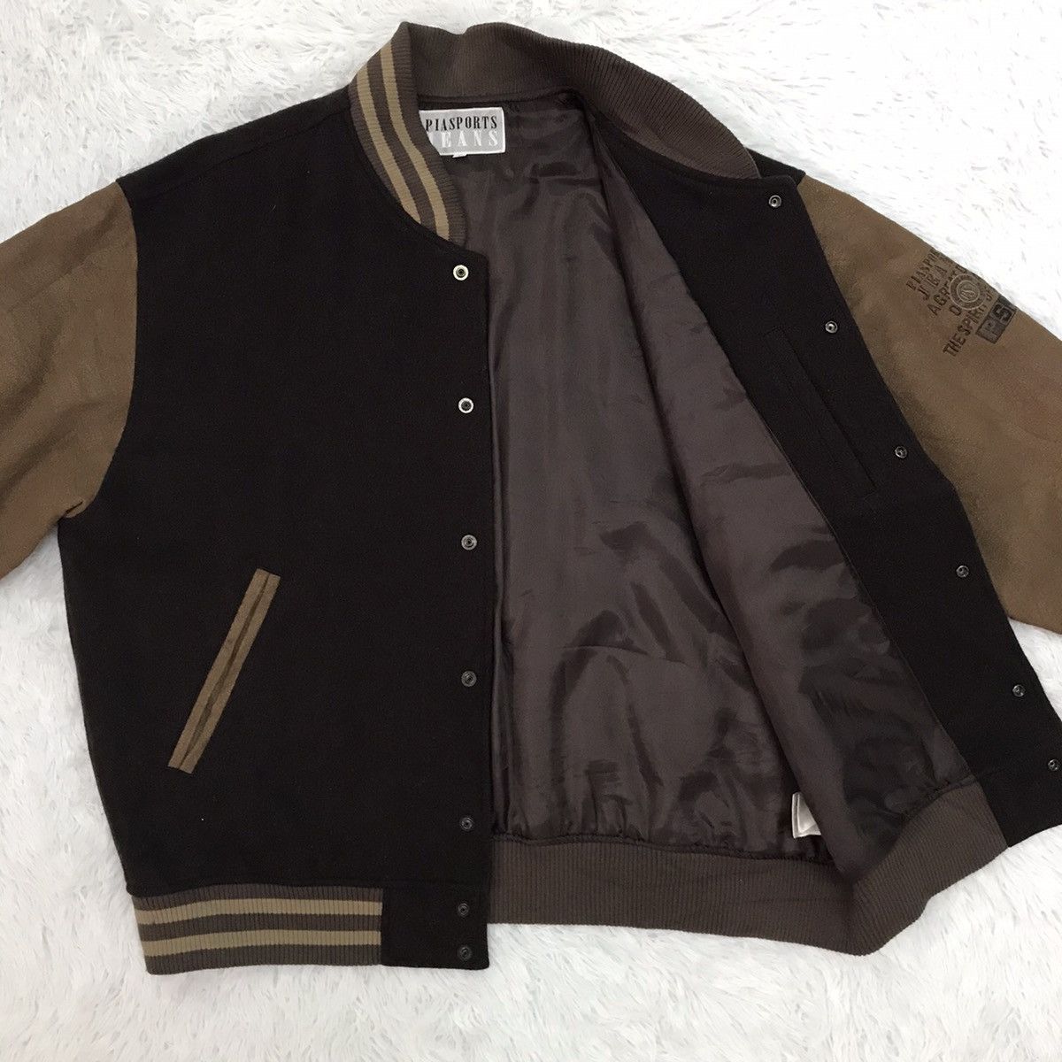 Japanese Brand PSJ Pia Sports Jeans Varsity Jacket Size US L / EU 52-54 / 3 - 14 Thumbnail