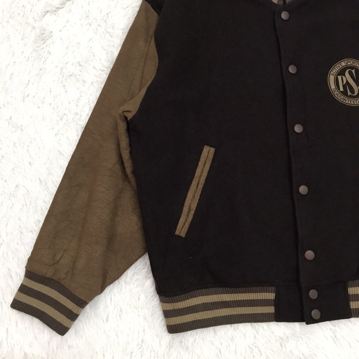 Japanese Brand PSJ Pia Sports Jeans Varsity Jacket Size US L / EU 52-54 / 3 - 3 Thumbnail