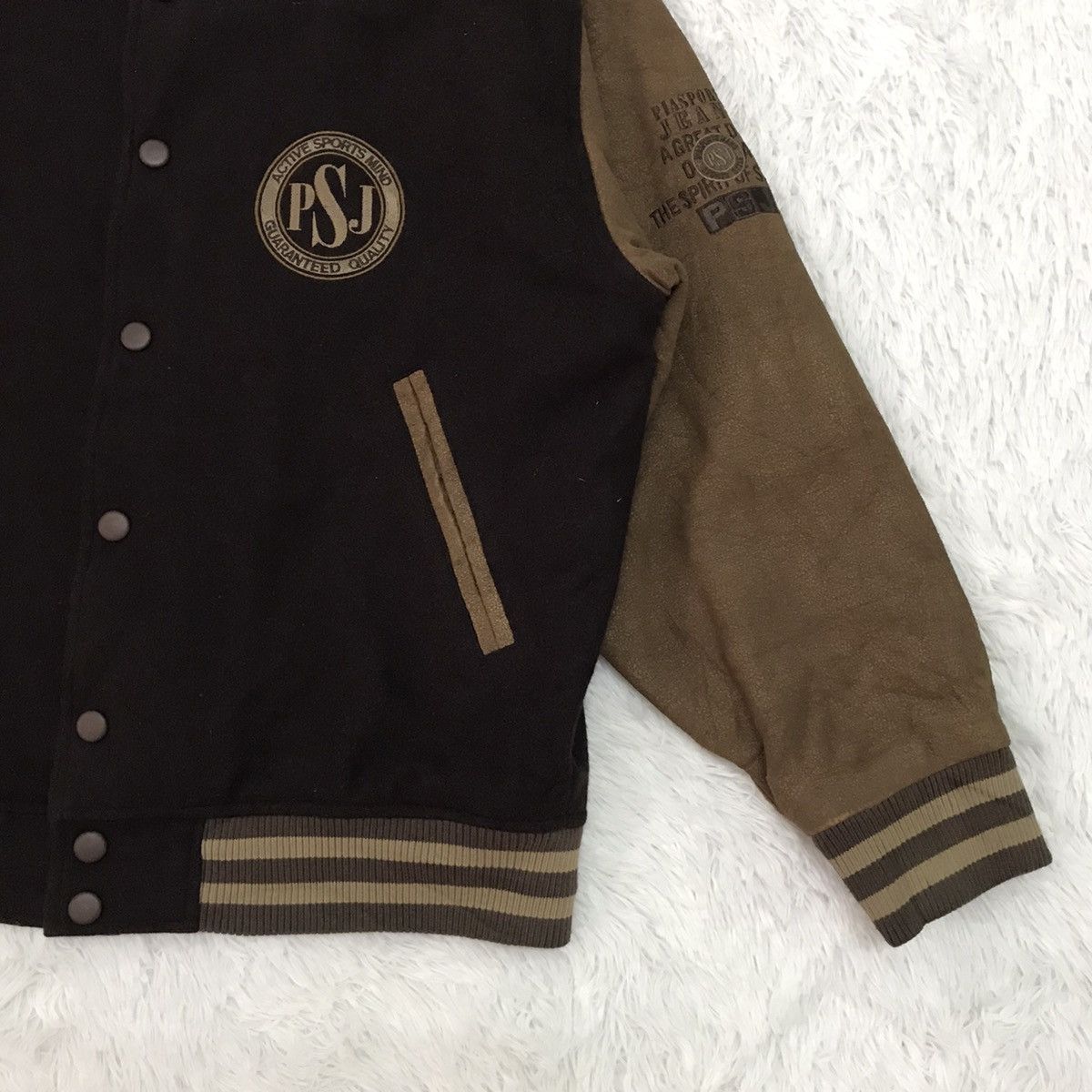 Japanese Brand PSJ Pia Sports Jeans Varsity Jacket Size US L / EU 52-54 / 3 - 4 Thumbnail
