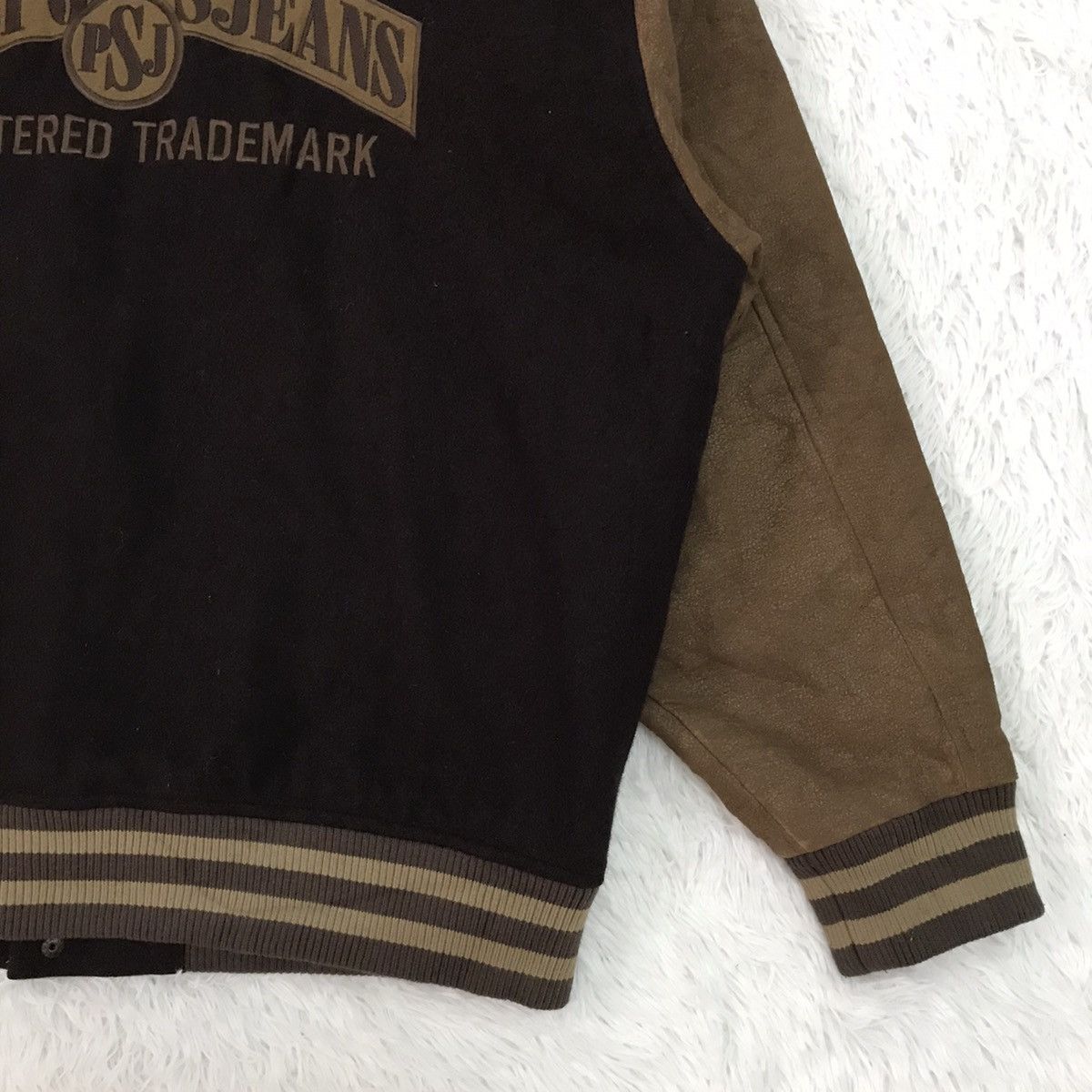 Japanese Brand PSJ Pia Sports Jeans Varsity Jacket Size US L / EU 52-54 / 3 - 10 Thumbnail