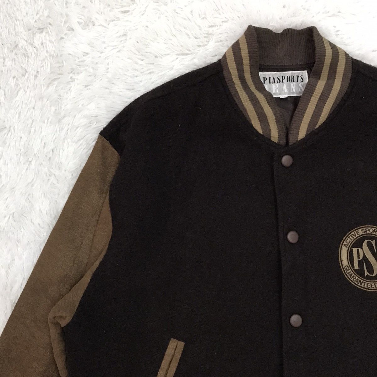 Japanese Brand PSJ Pia Sports Jeans Varsity Jacket Size US L / EU 52-54 / 3 - 6 Thumbnail