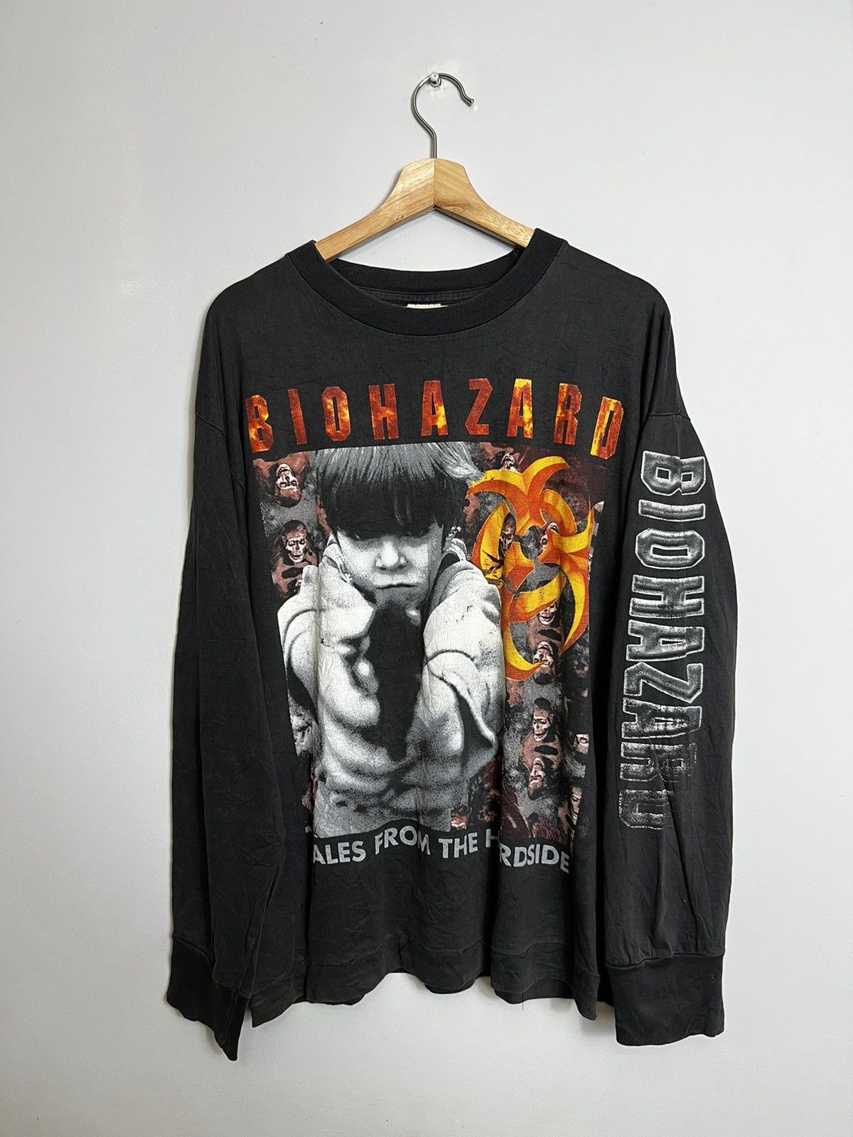 Band Tees 90s BIOHAZARD State of the World Tour Vintage Hardcore Tee Size US L / EU 52-54 / 3 - 1 Thumbnail