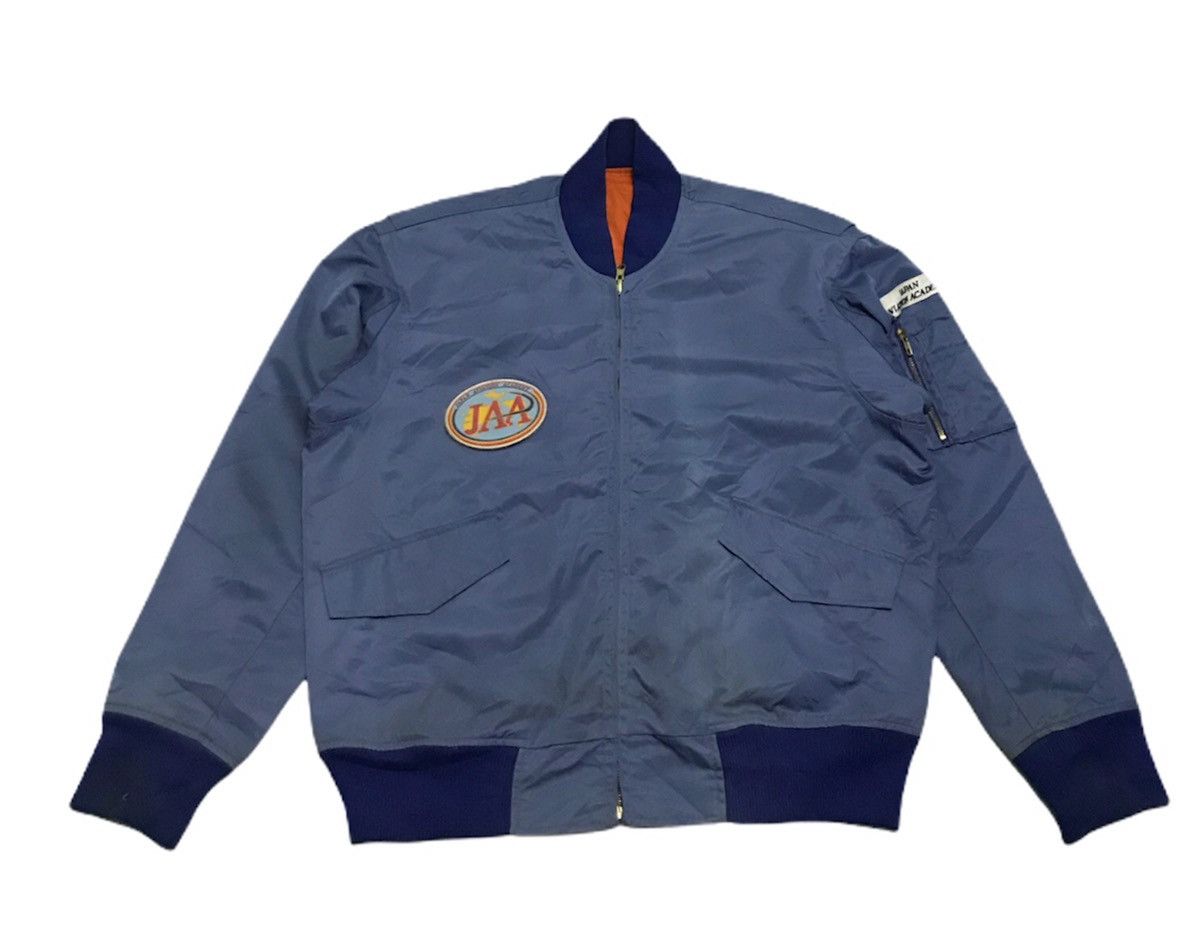 Japanese Brand Japan Aviation Academy reversible bomber jacket Size US L / EU 52-54 / 3 - 8 Thumbnail
