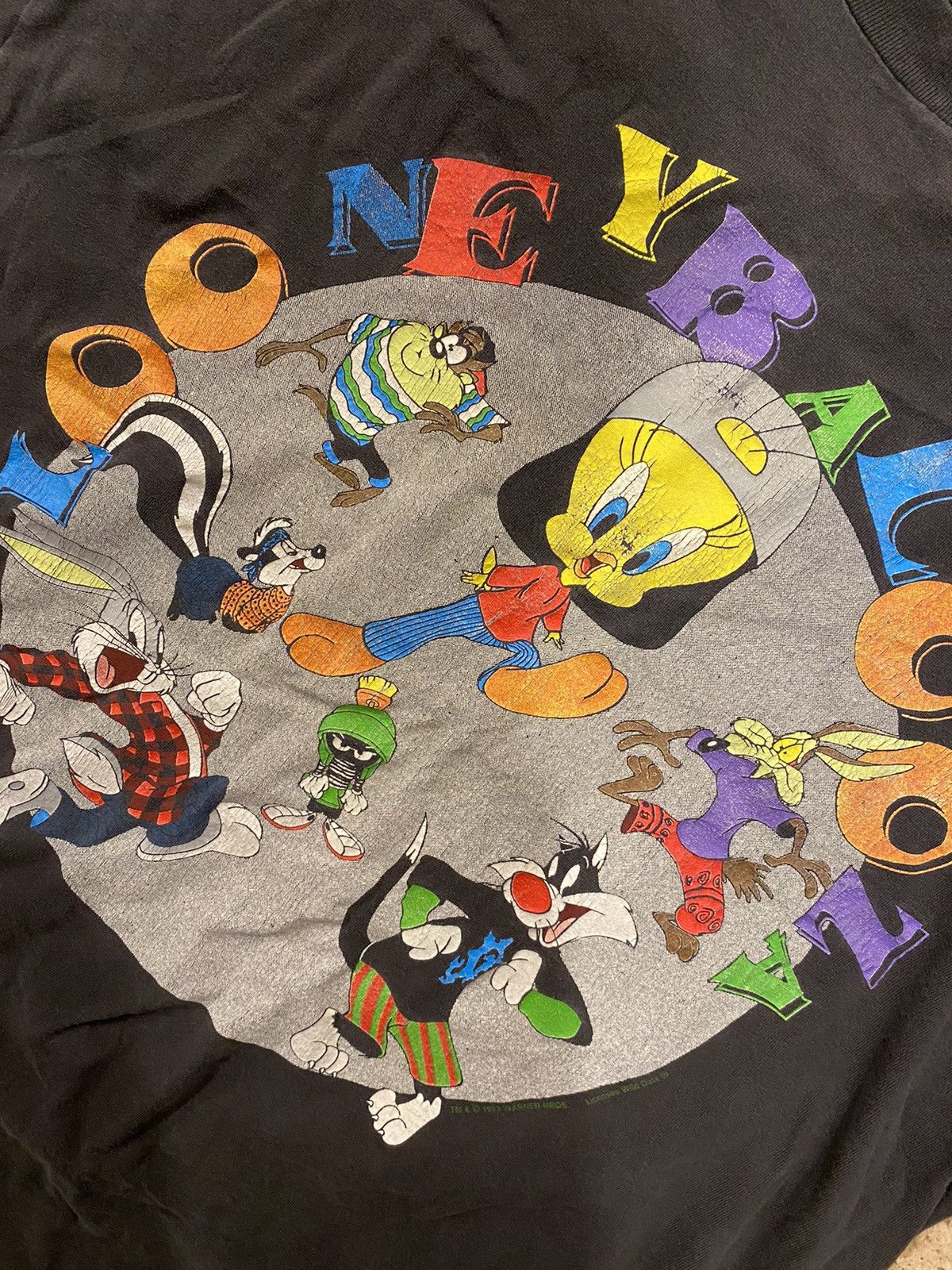 Cartoon Network Looney Tunes Vinatge 1993 “Looney Balooza” Wild Oats Tee Size US XL / EU 56 / 4 - 6 Thumbnail
