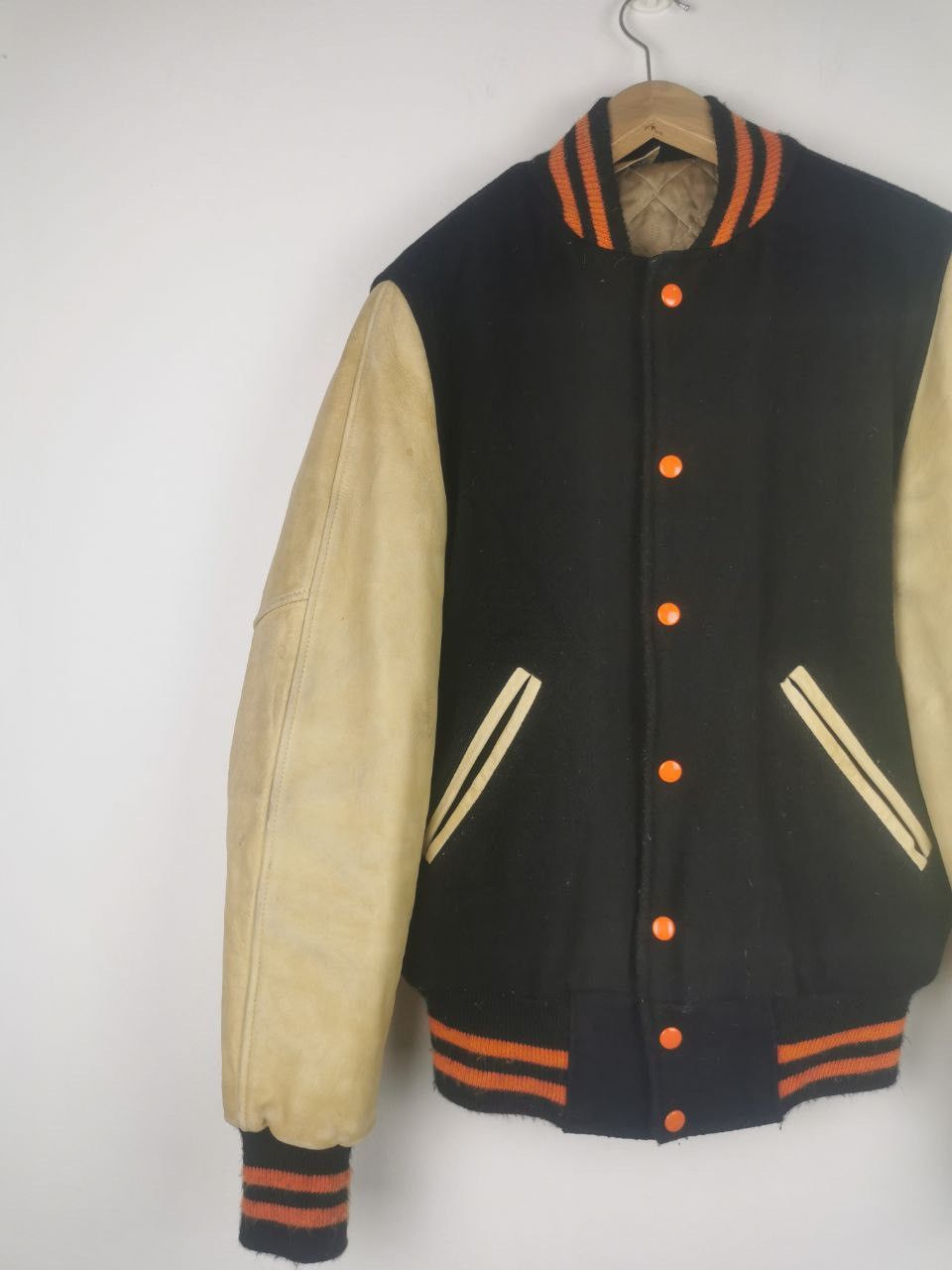 Vintage Vtg Admiral Sportwear Wool Varsity Jacket Leather Sleeve Size US M / EU 48-50 / 2 - 3 Thumbnail