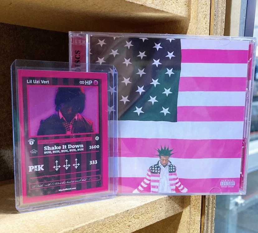 Human Made Lil Uzi Vert Pink Tape CD & Trading Card Limited Edition