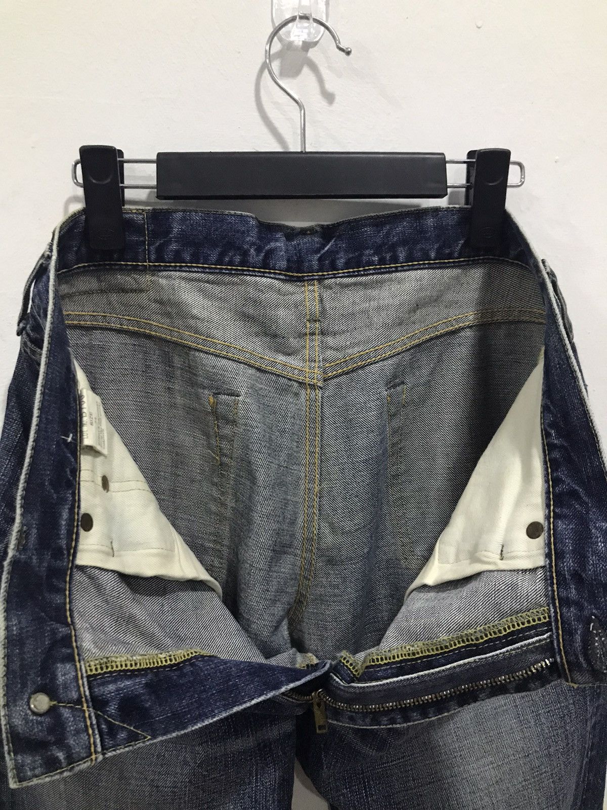 Burgus Plus × Japanese Brand Burgus Plus Hinoya Lot B700 Raw Denim Jeans Size US 33 - 18 Thumbnail