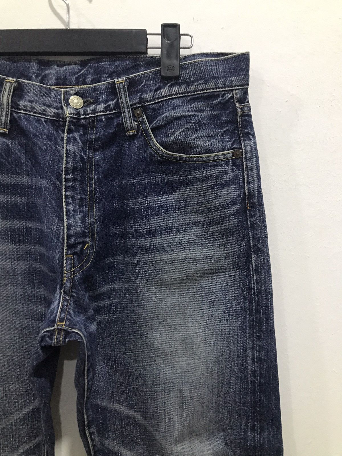 Burgus Plus × Japanese Brand Burgus Plus Hinoya Lot B700 Raw Denim Jeans Size US 33 - 4 Thumbnail