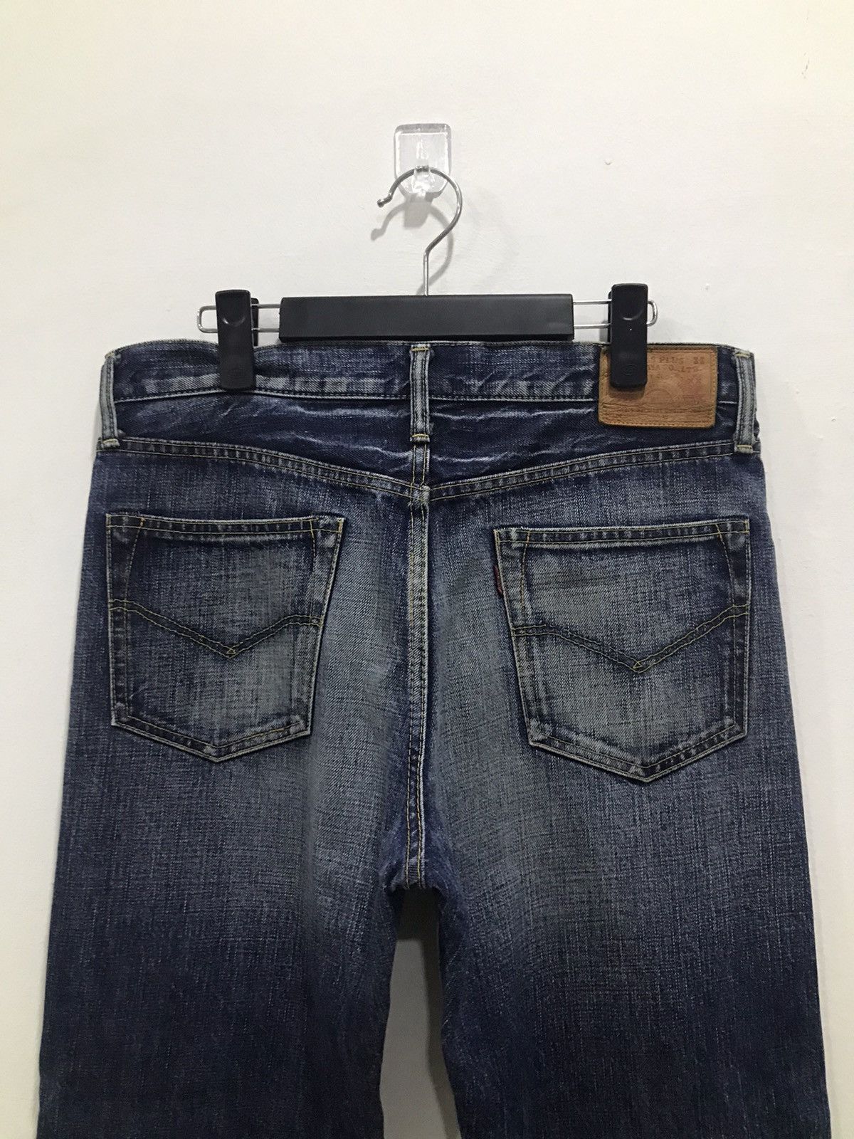 Burgus Plus × Japanese Brand Burgus Plus Hinoya Lot B700 Raw Denim Jeans Size US 33 - 11 Thumbnail