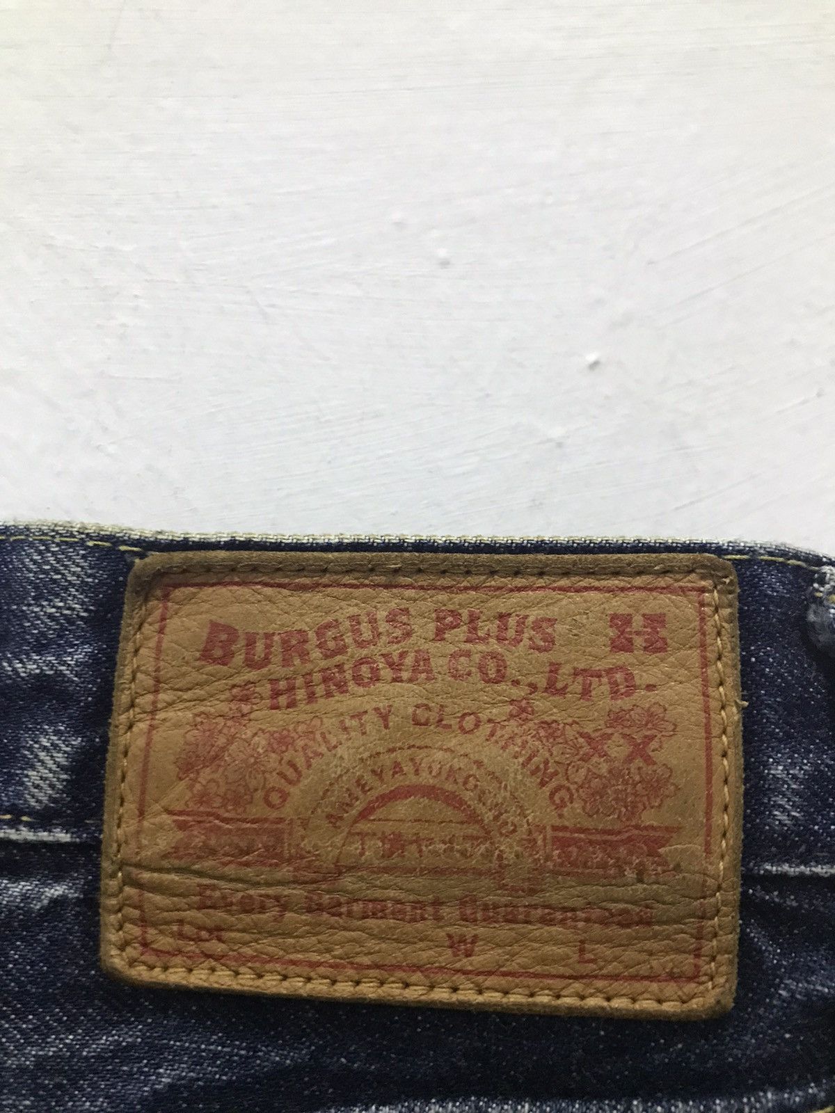 Burgus Plus × Japanese Brand Burgus Plus Hinoya Lot B700 Raw Denim Jeans Size US 33 - 15 Thumbnail