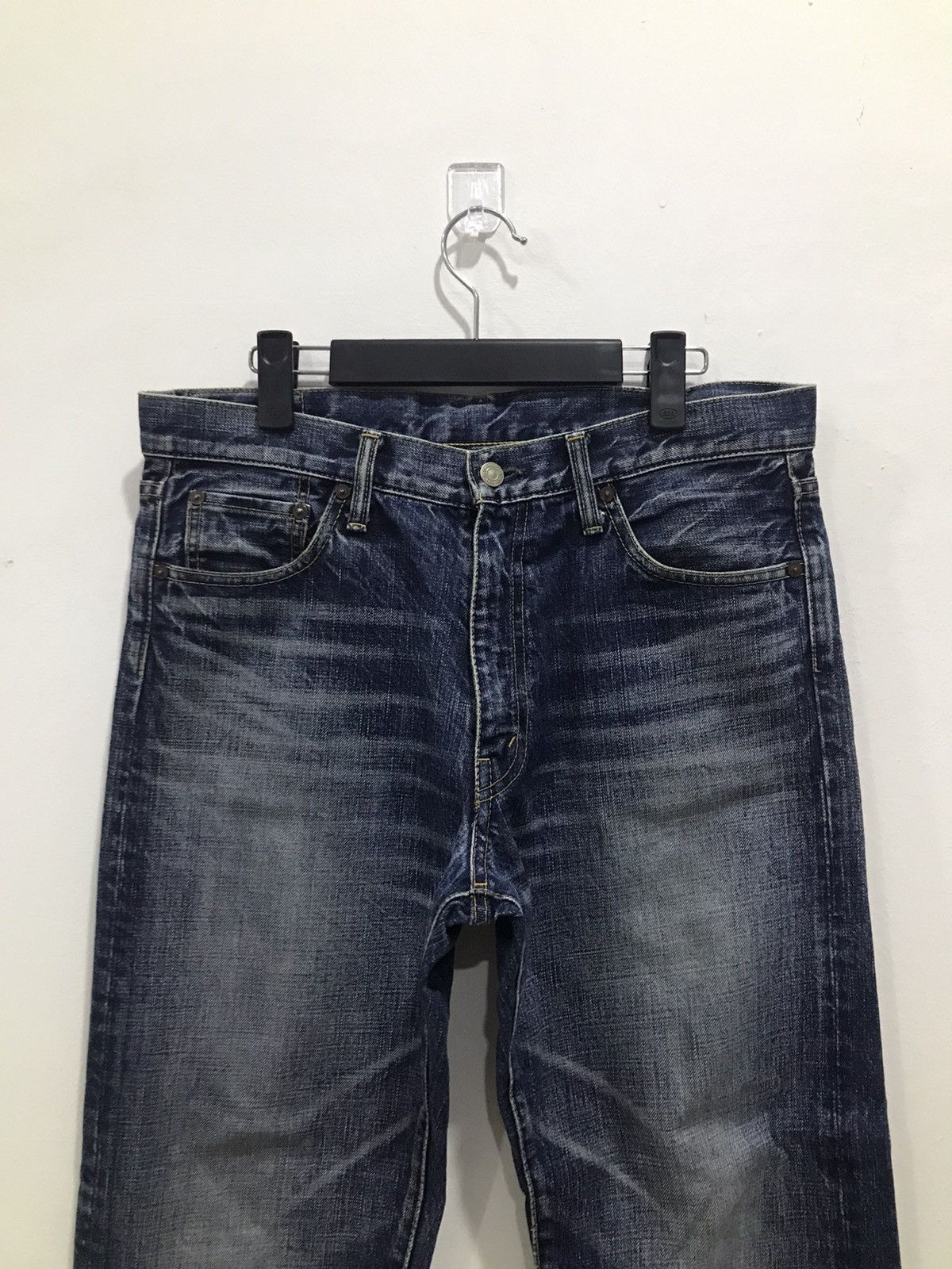 Burgus Plus × Japanese Brand Burgus Plus Hinoya Lot B700 Raw Denim Jeans Size US 33 - 3 Thumbnail