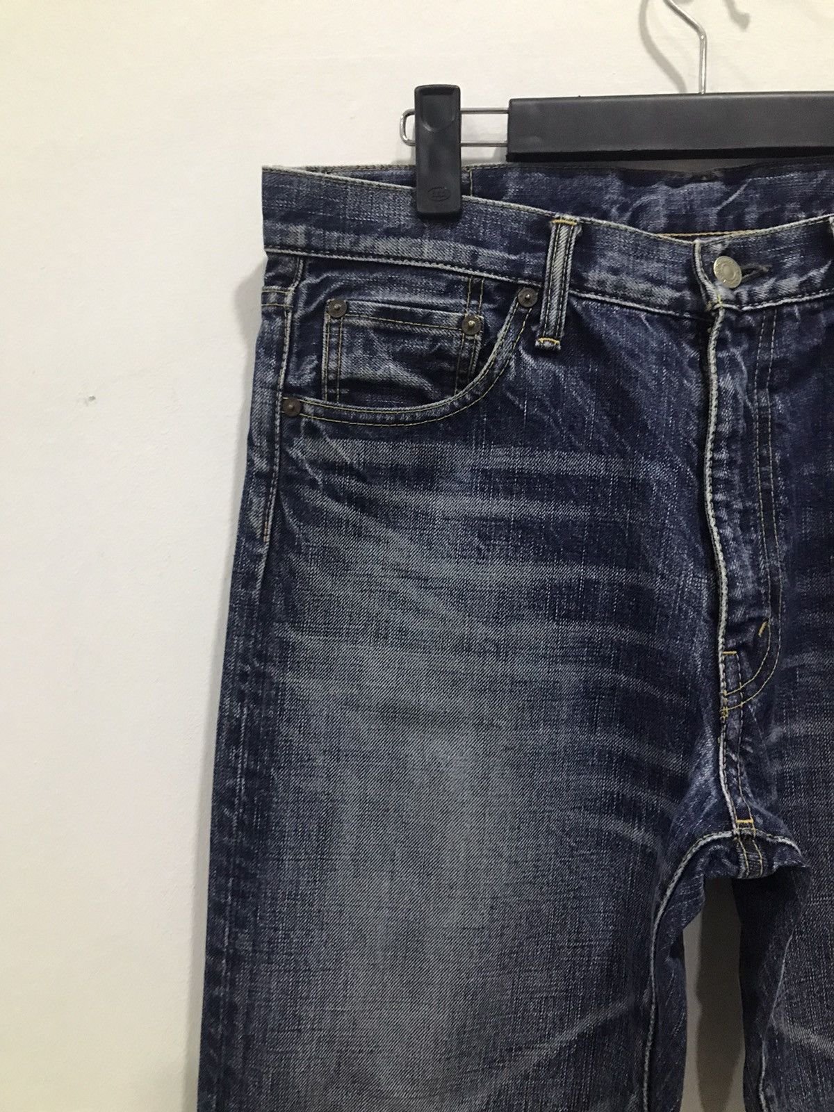 Burgus Plus × Japanese Brand Burgus Plus Hinoya Lot B700 Raw Denim Jeans Size US 33 - 5 Thumbnail